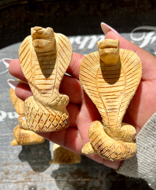Unique Hand Carved Palo Santo Cobra from Peru (1 per order)! Denver Exclusive!