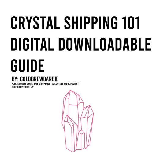 CRYSTAL Shipping 101 | Downloadable Digital Guide with links! Answering all your questions from supplies, to shipping profiles to pricing
