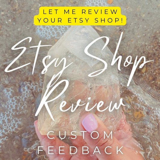 Etsy Crystal Shop Review! Let me review you CRYSTAL Etsy shop, provide feedback, give you actionable steps and advice to help your shop GROW