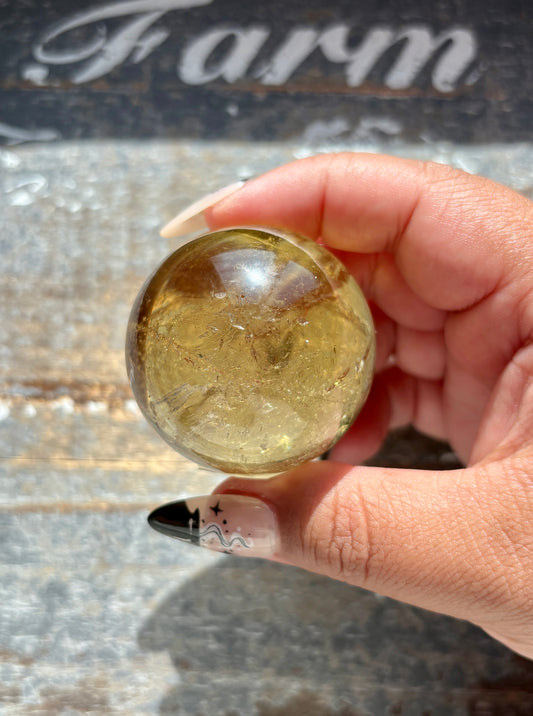 Gorgeous Authentic Natural Citrine Sphere from Brazil