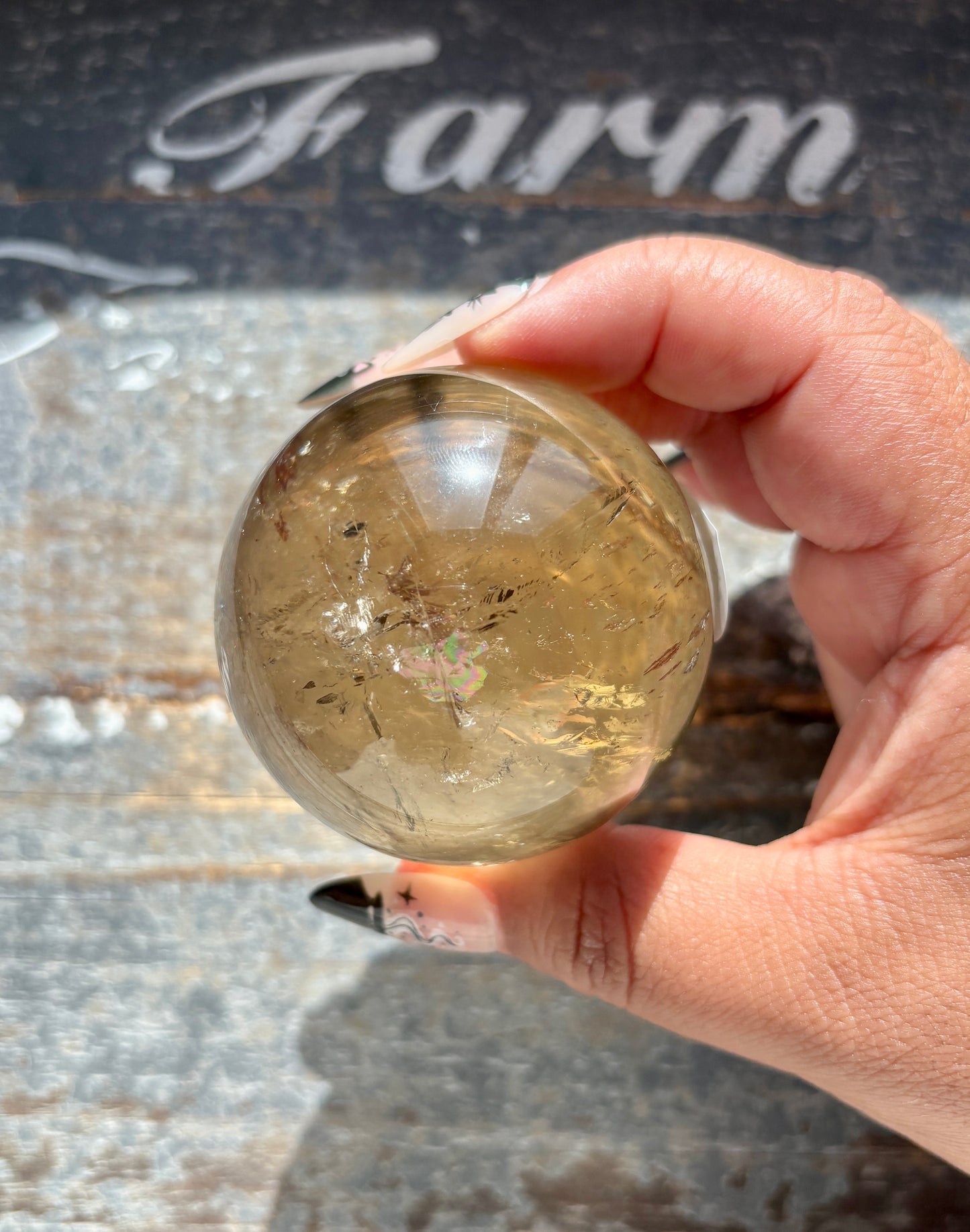 Gorgeous Authentic Natural Citrine Sphere from Brazil