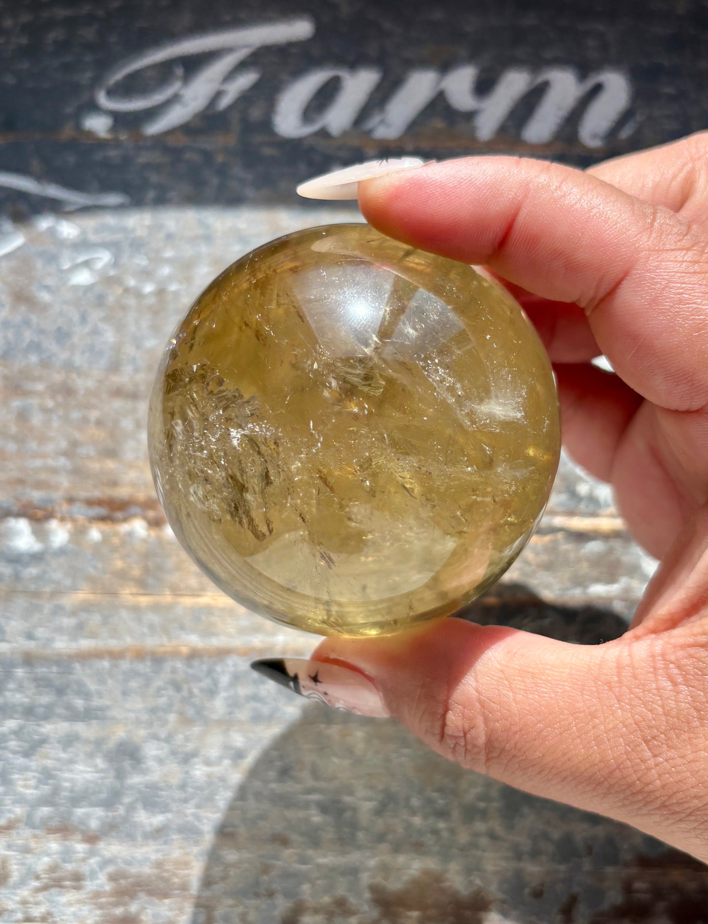 Gorgeous Authentic Natural Citrine Sphere from Brazil