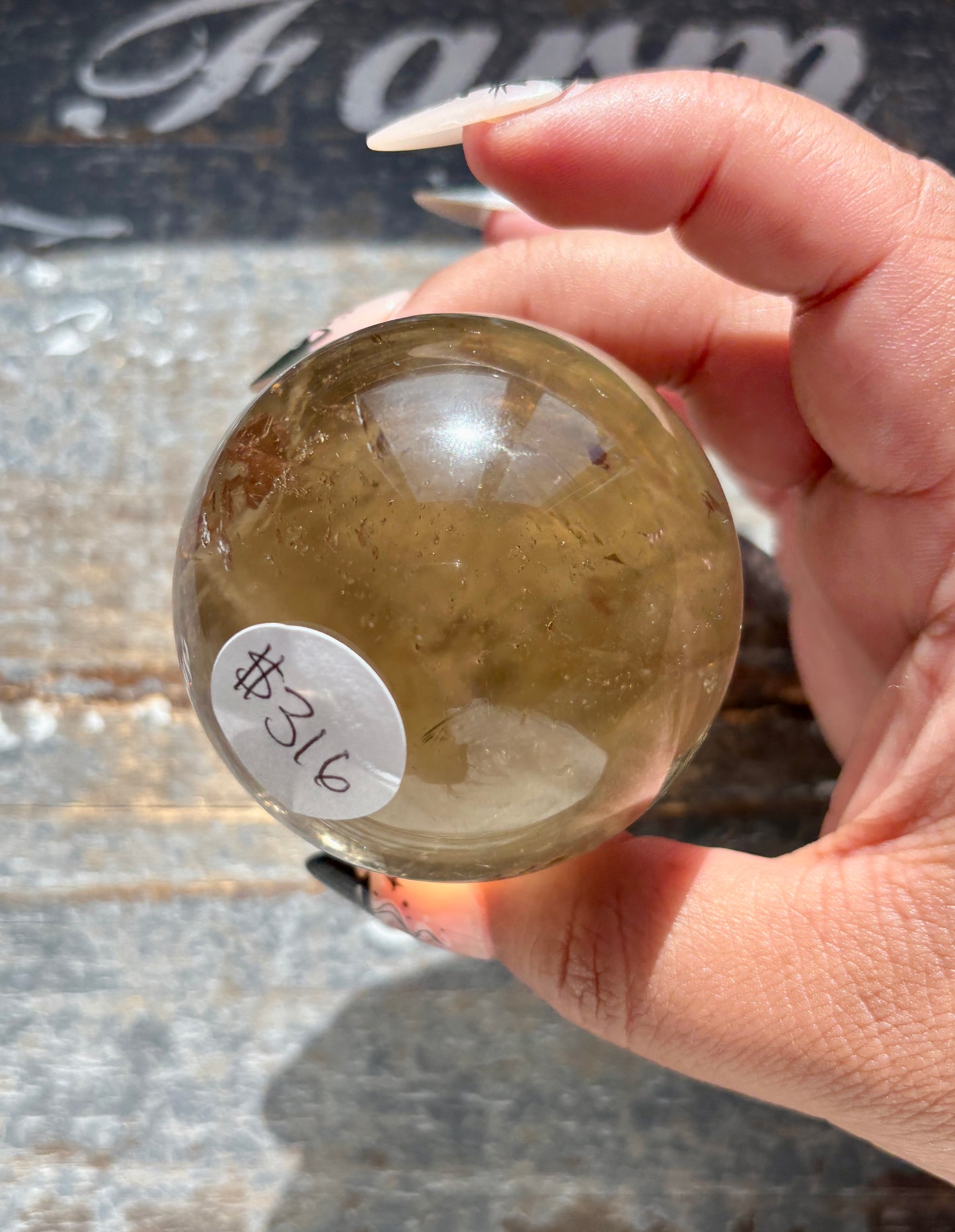 Gorgeous Authentic Natural Citrine Sphere from Brazil