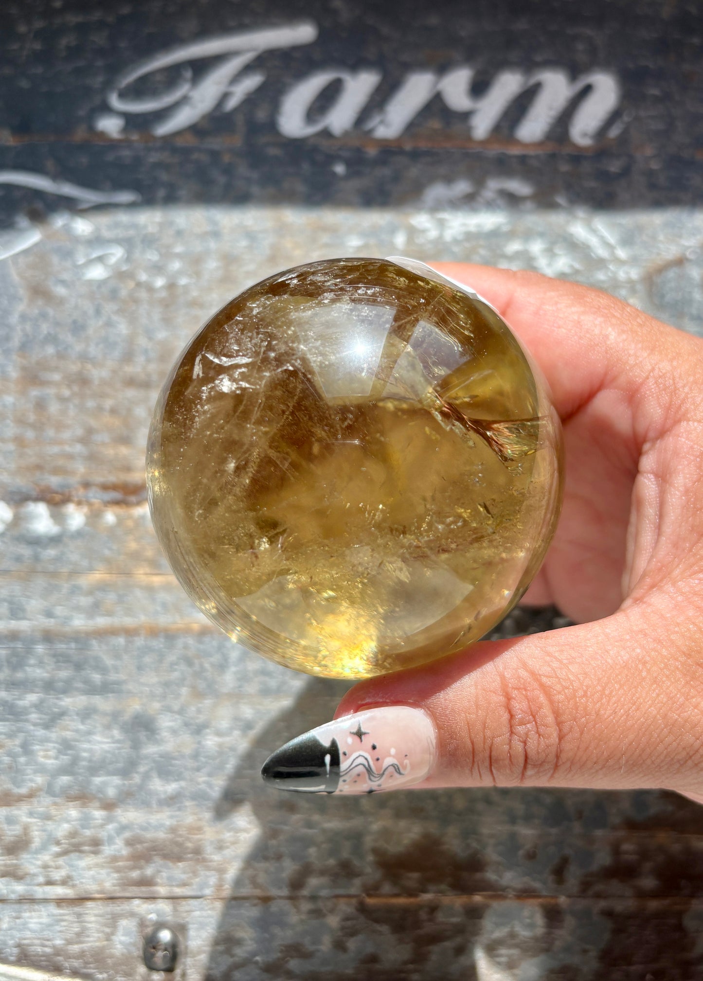 Gorgeous Authentic Natural Citrine Sphere from Brazil