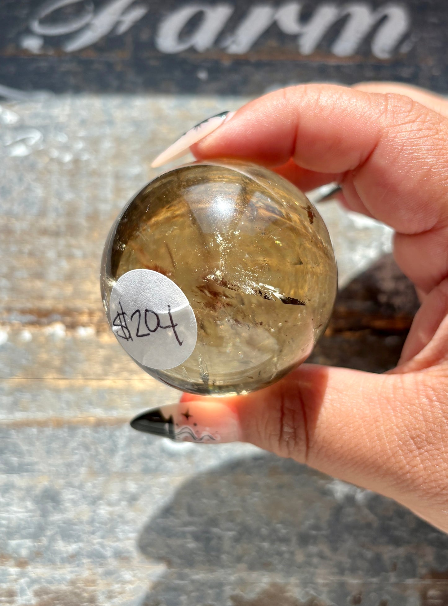 Gorgeous Authentic Natural Citrine Sphere from Brazil