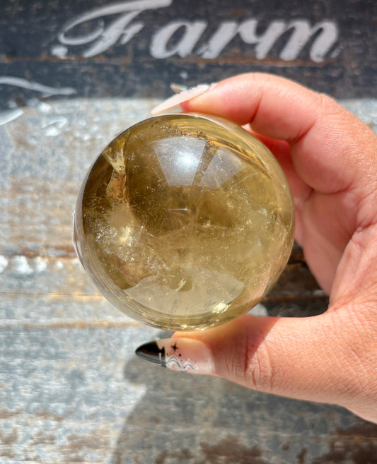 Gorgeous Authentic Natural Citrine Sphere from Brazil