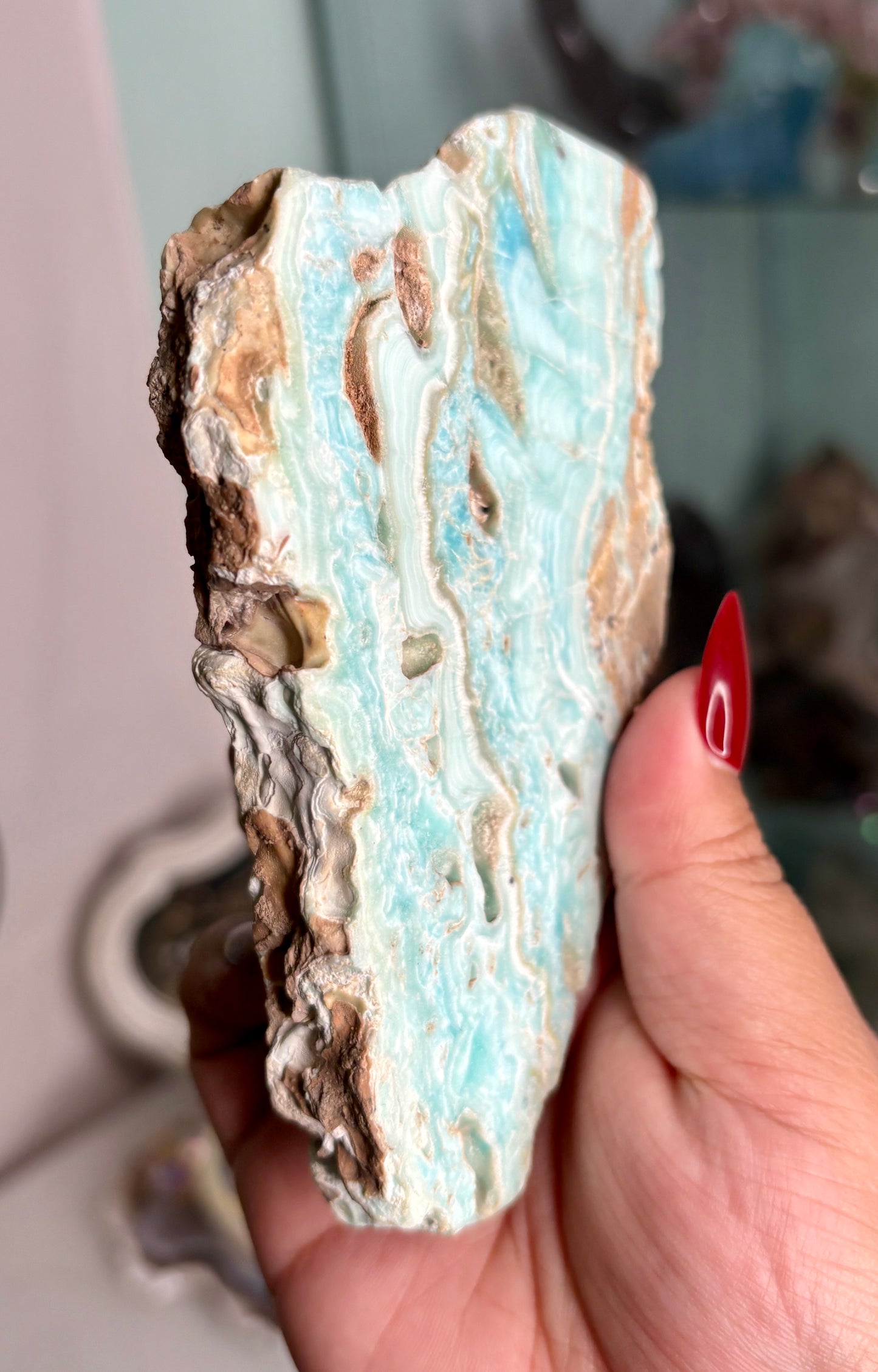 Caribbean calcite slab - personal piece