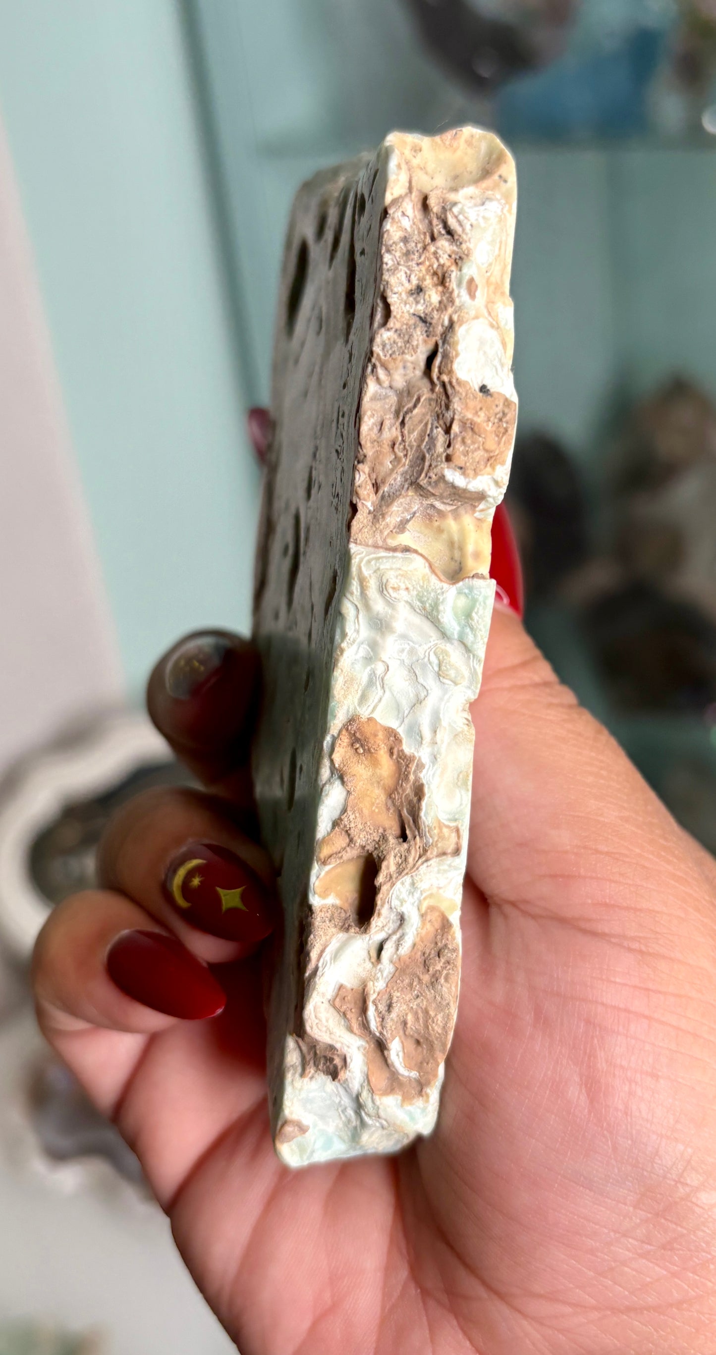 Caribbean calcite slab - personal piece