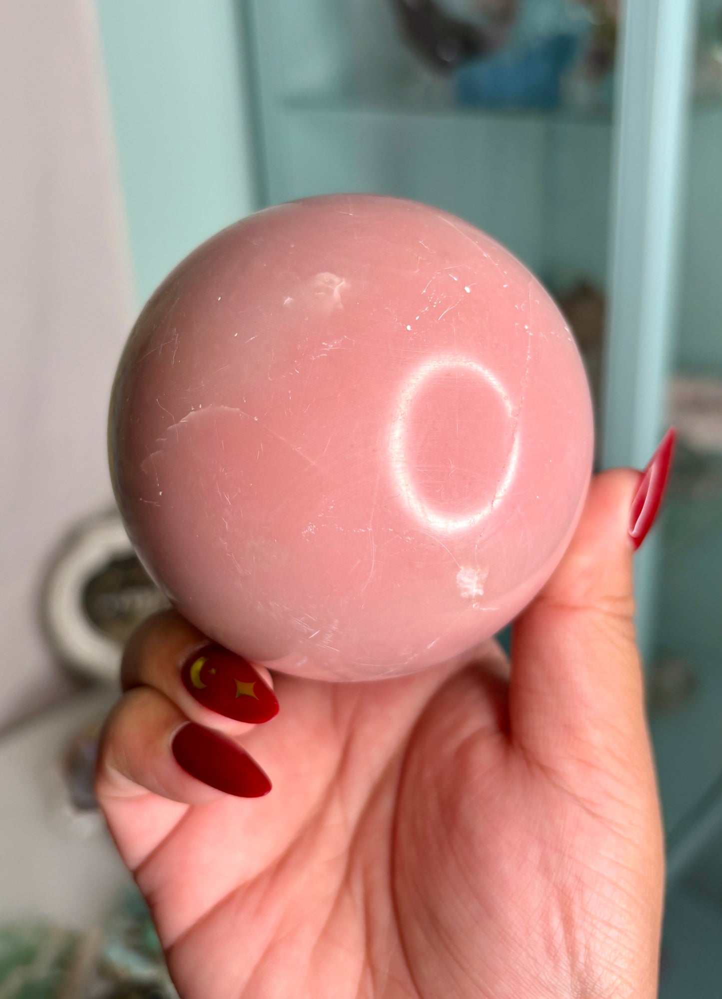 Pink Opal Sphere - personal piece