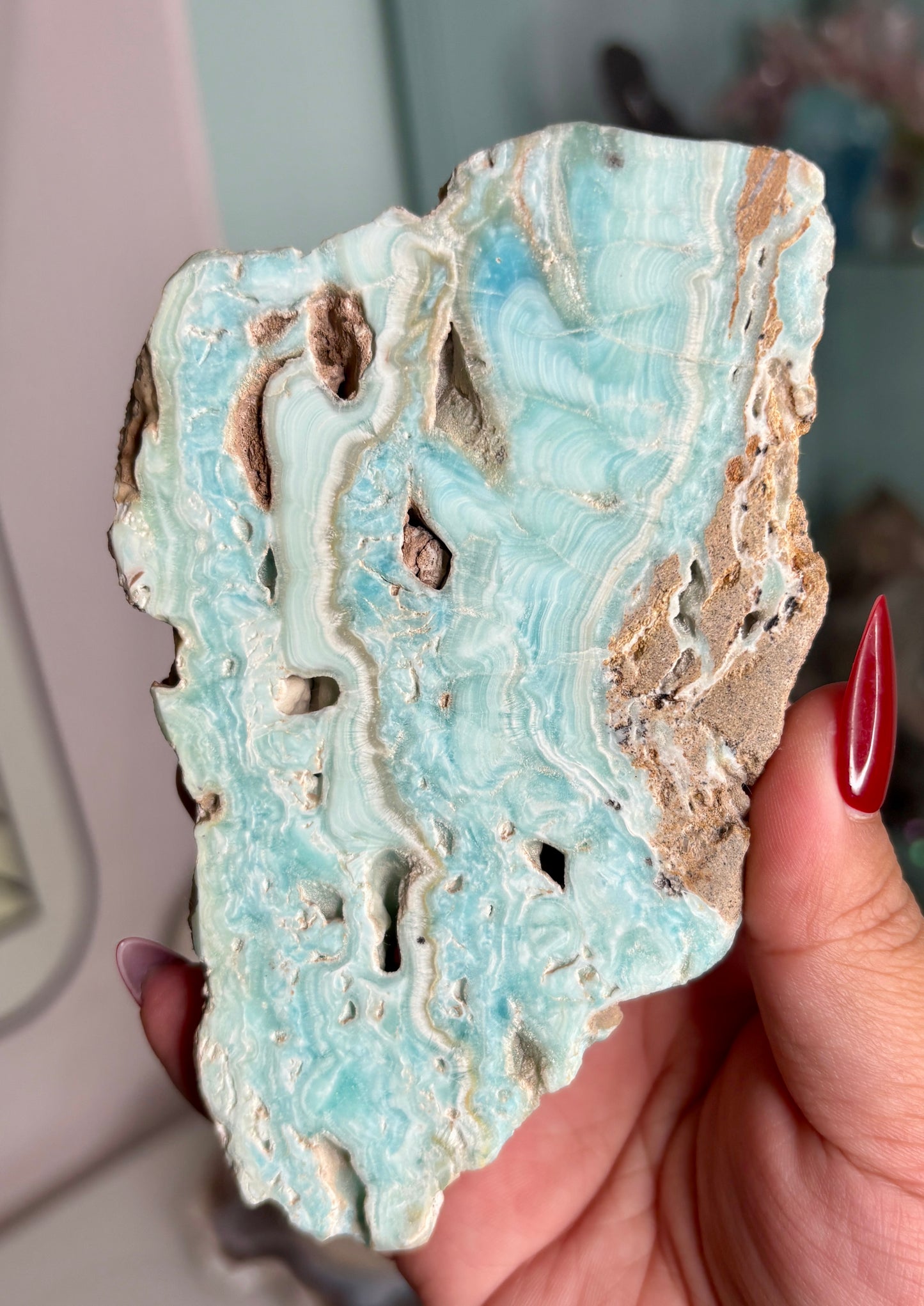 Caribbean calcite slab - personal piece