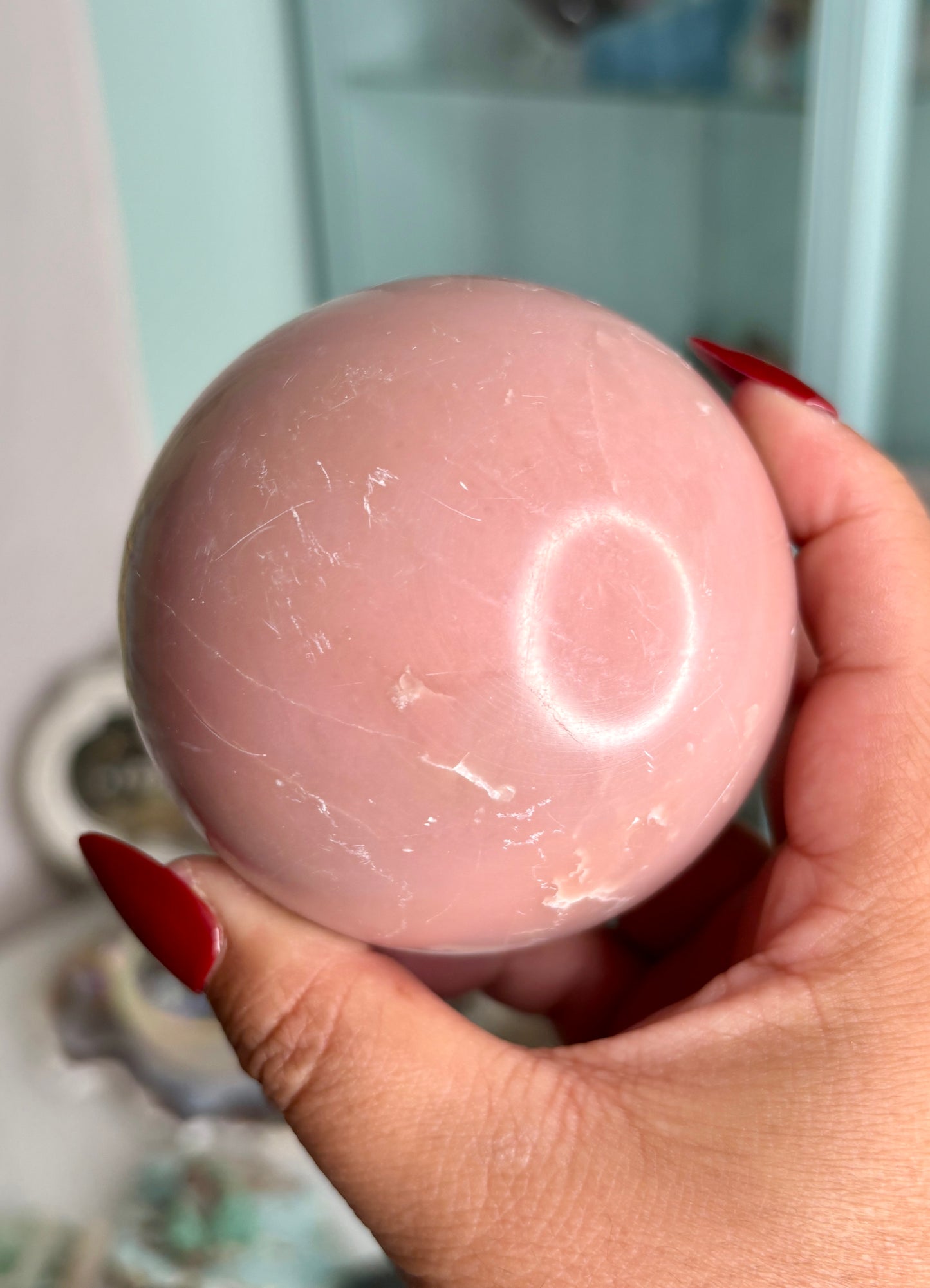 Pink Opal Sphere - personal piece