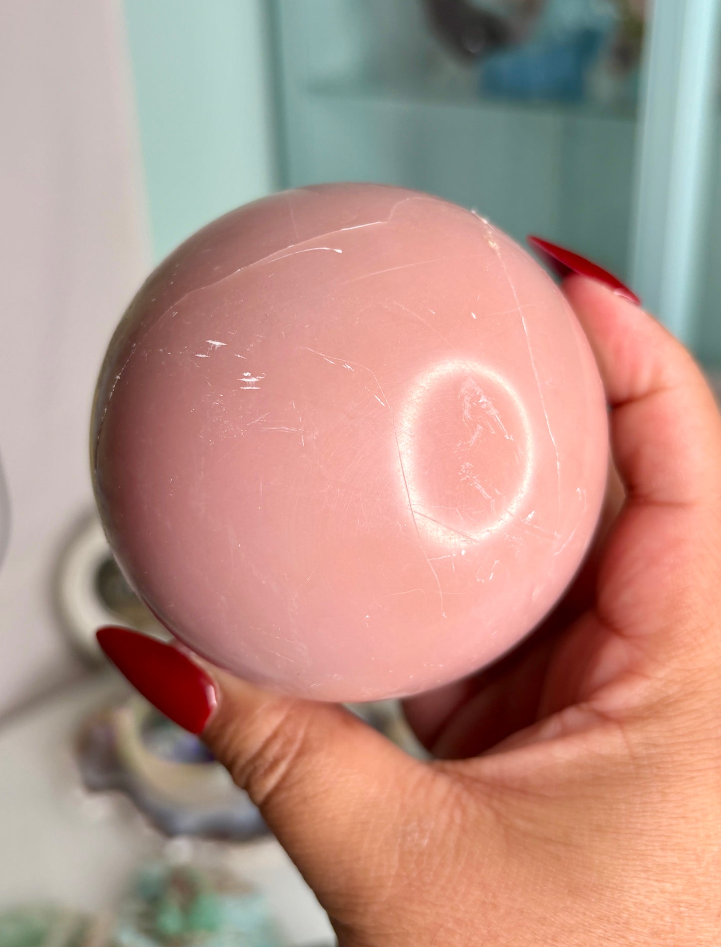 Pink Opal Sphere - personal piece