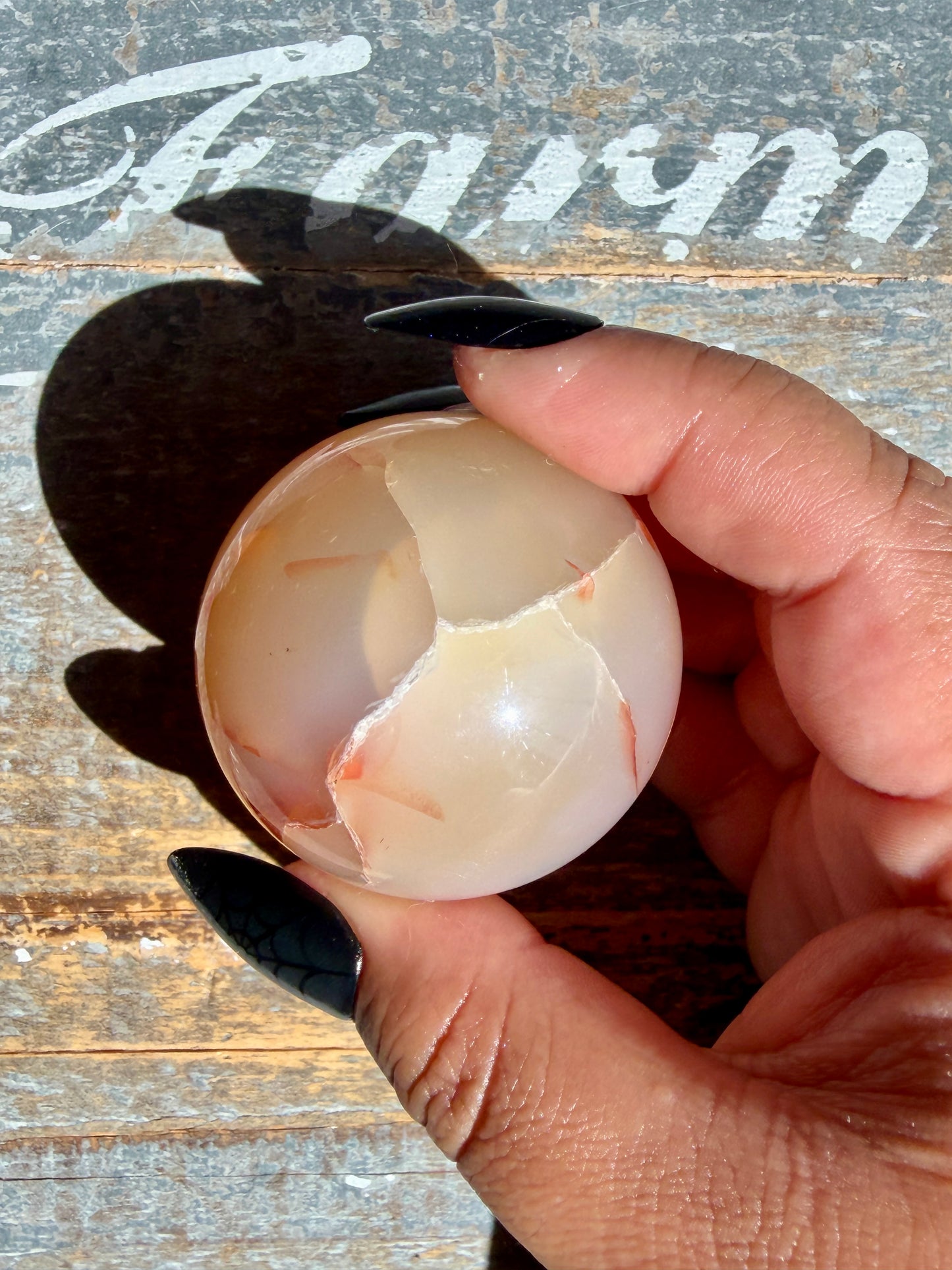 Gorgeous Druzy Carnelian Sphere | Opt 74
