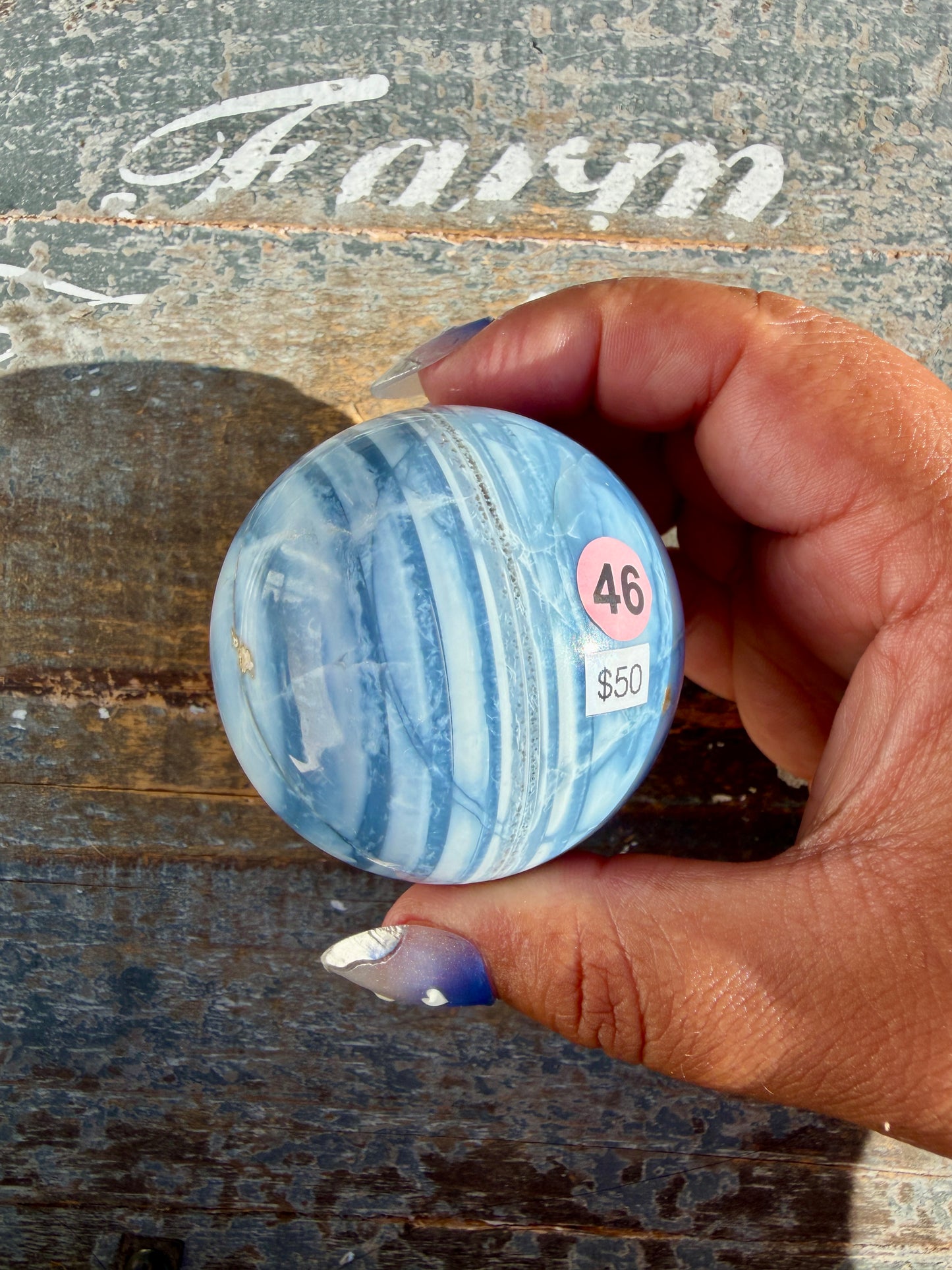 Gorgeous Blue Opal Sphere | India | Opt 46