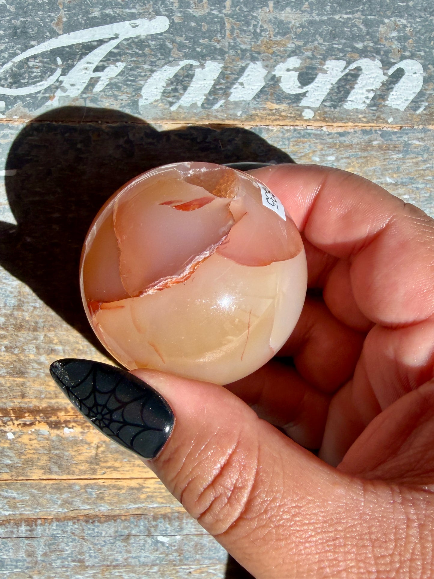 Gorgeous Druzy Carnelian Sphere | Opt 74