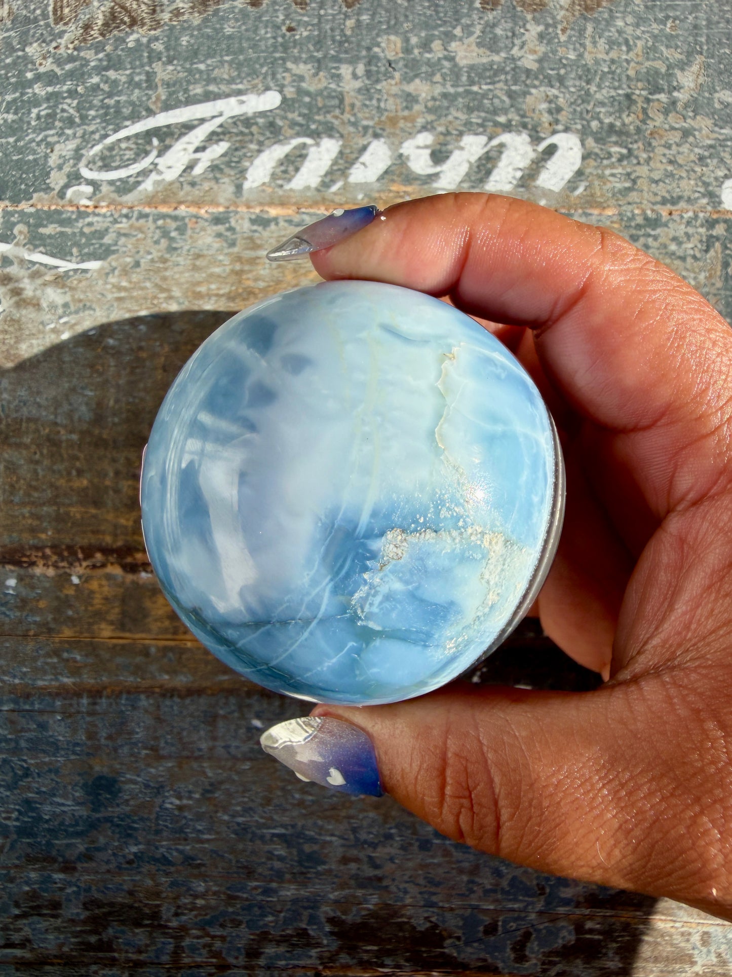 Gorgeous Blue Opal Sphere | India | Opt 39