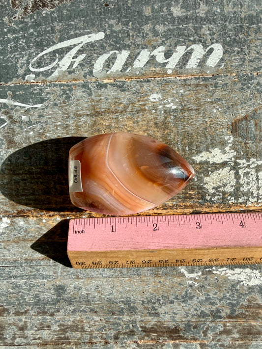 Gorgeous Carnelian + Orca Agate Flame | Opt EF