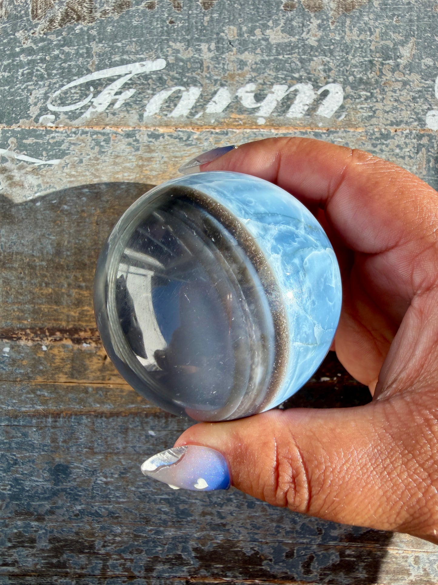 Gorgeous Blue Opal Sphere | India | Opt 39