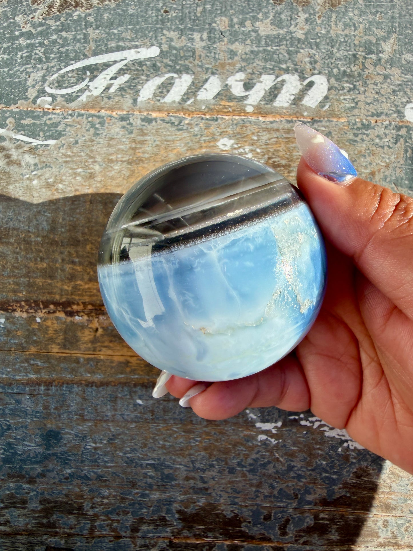 Gorgeous Blue Opal Sphere | India | Opt 39