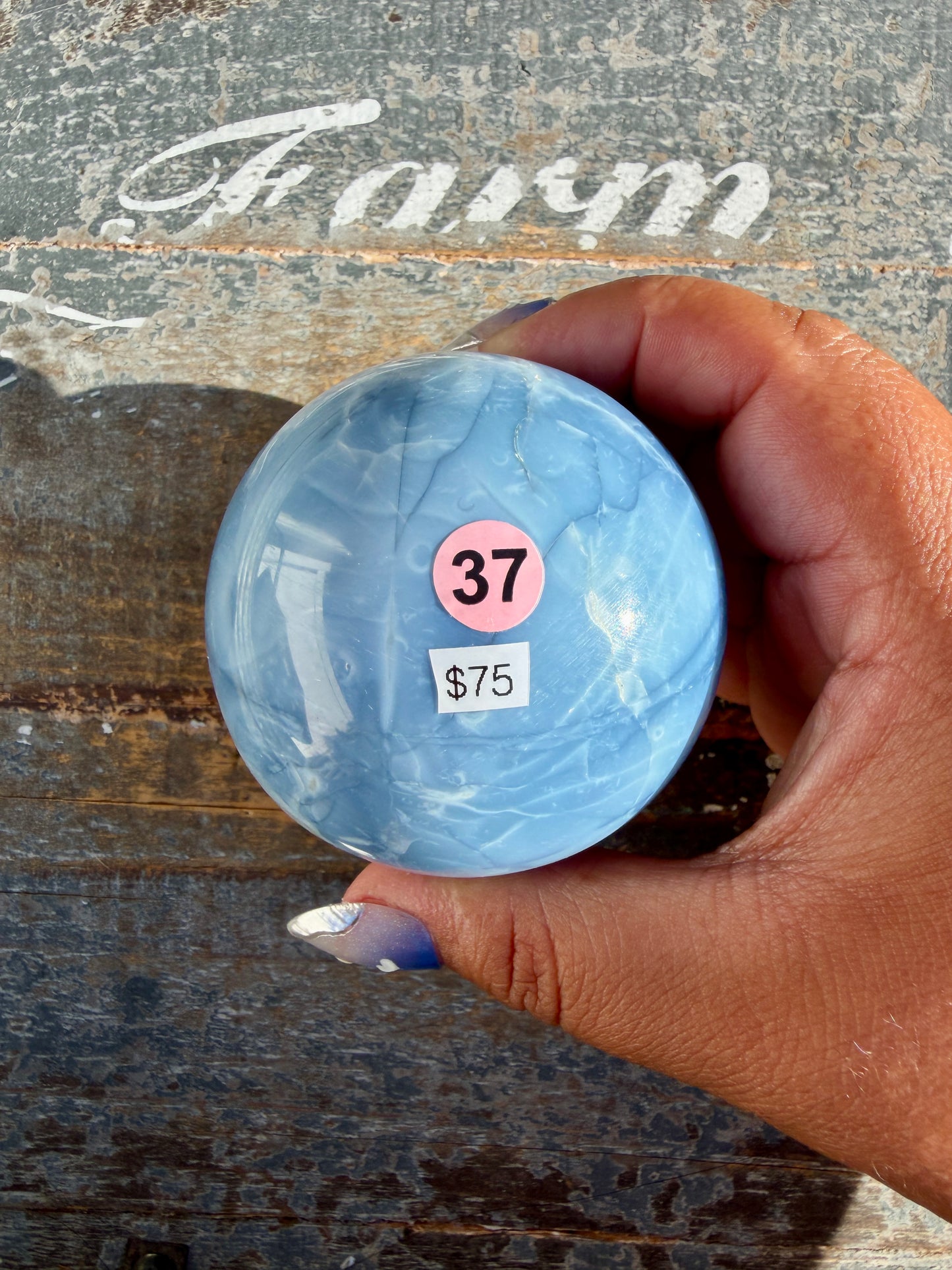 Gorgeous Blue Opal Sphere | India | Opt 37