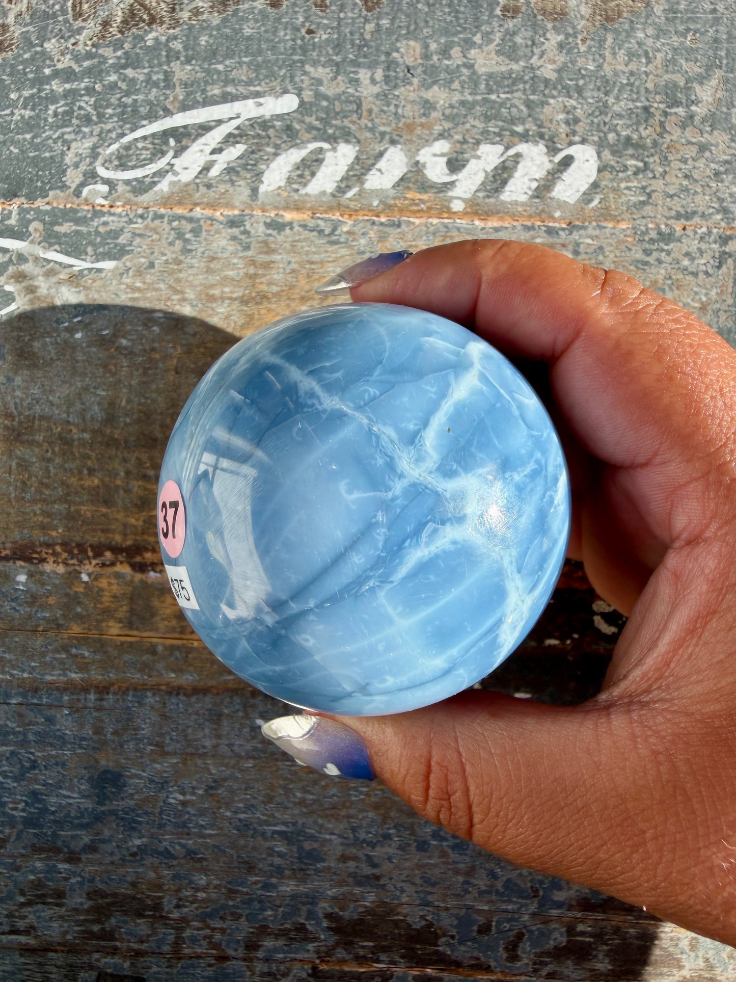 Gorgeous Blue Opal Sphere | India | Opt 37