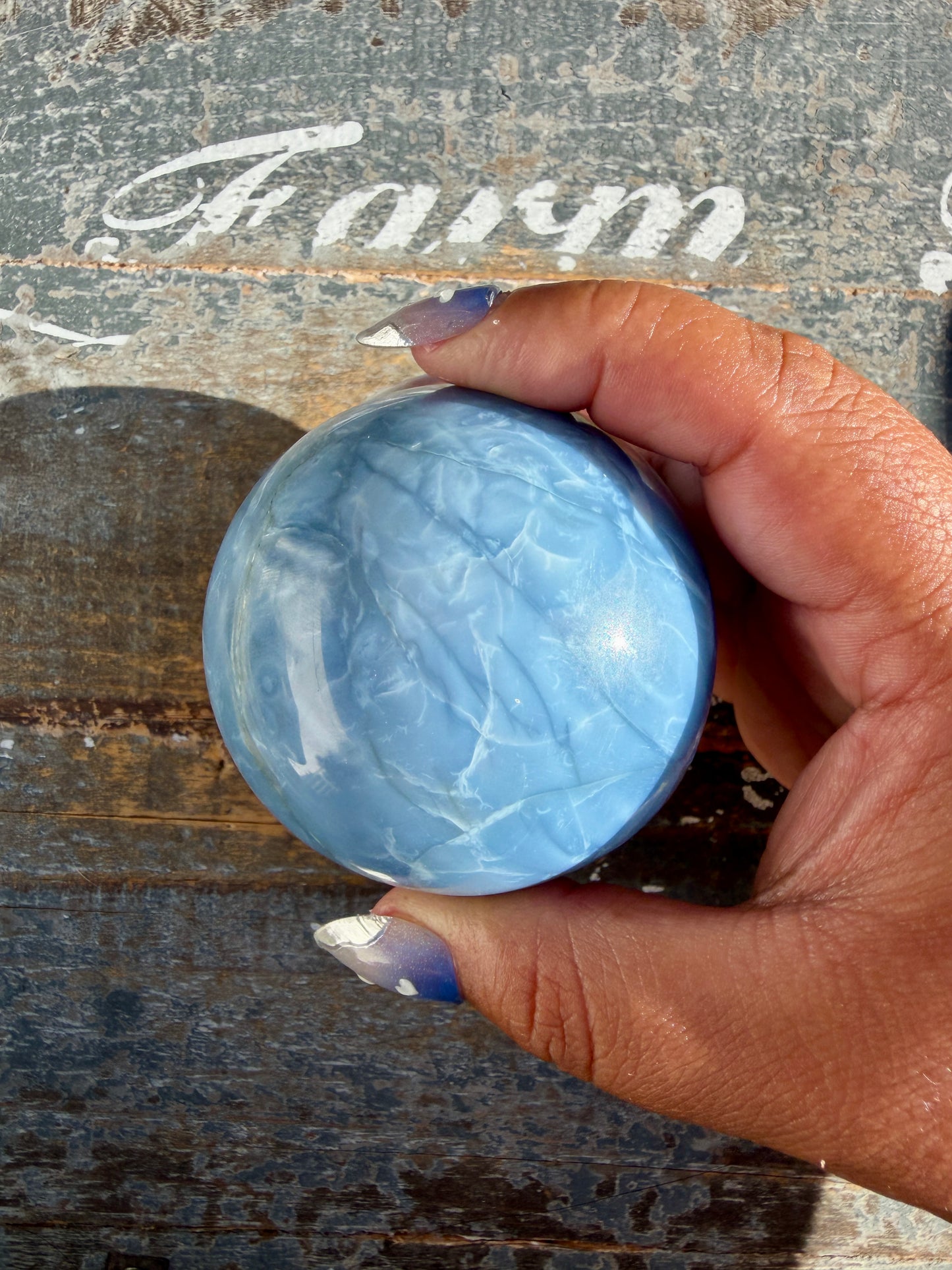 Gorgeous Blue Opal Sphere | India | Opt 37