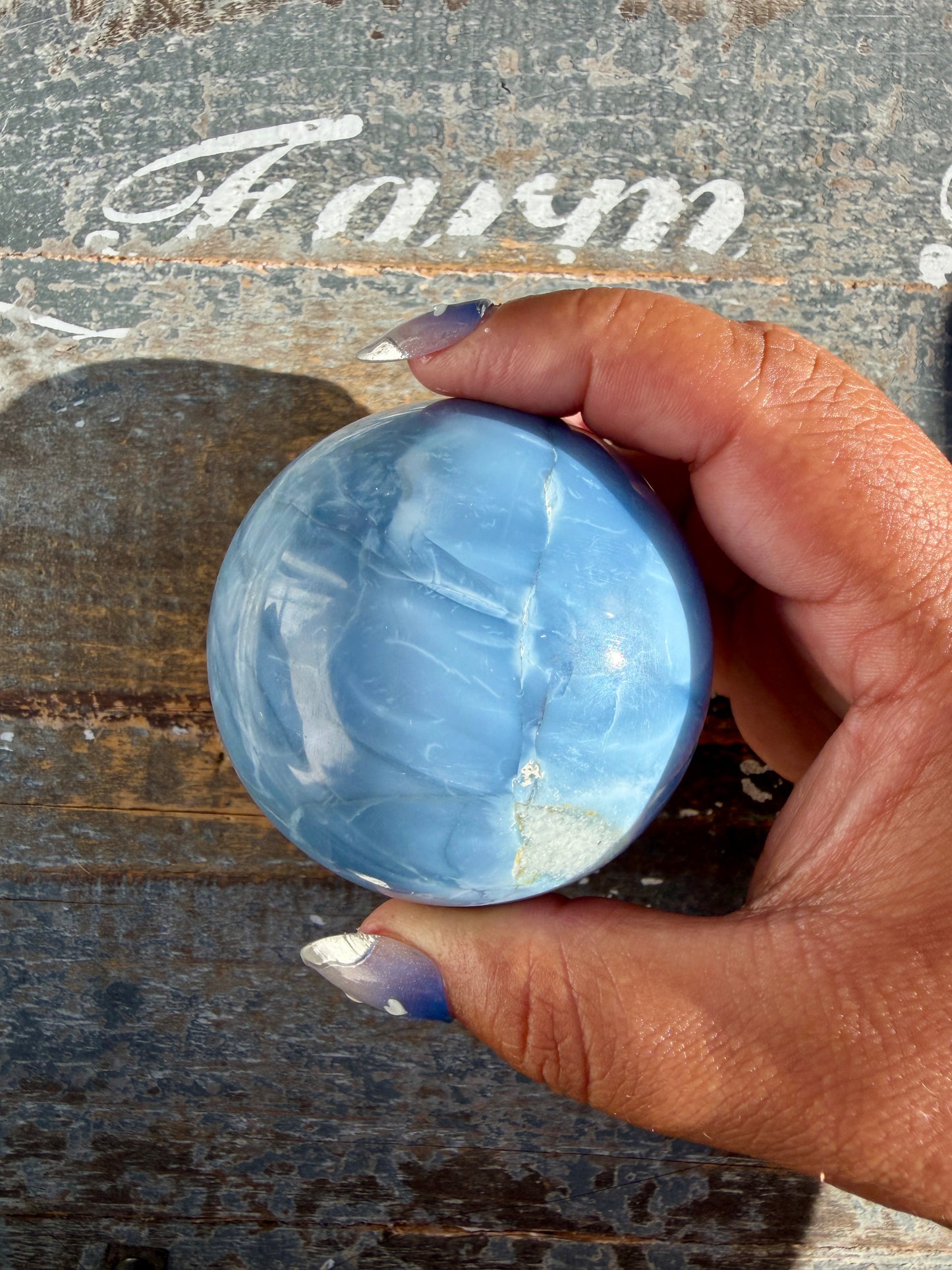 Gorgeous Blue Opal Sphere | India | Opt 37