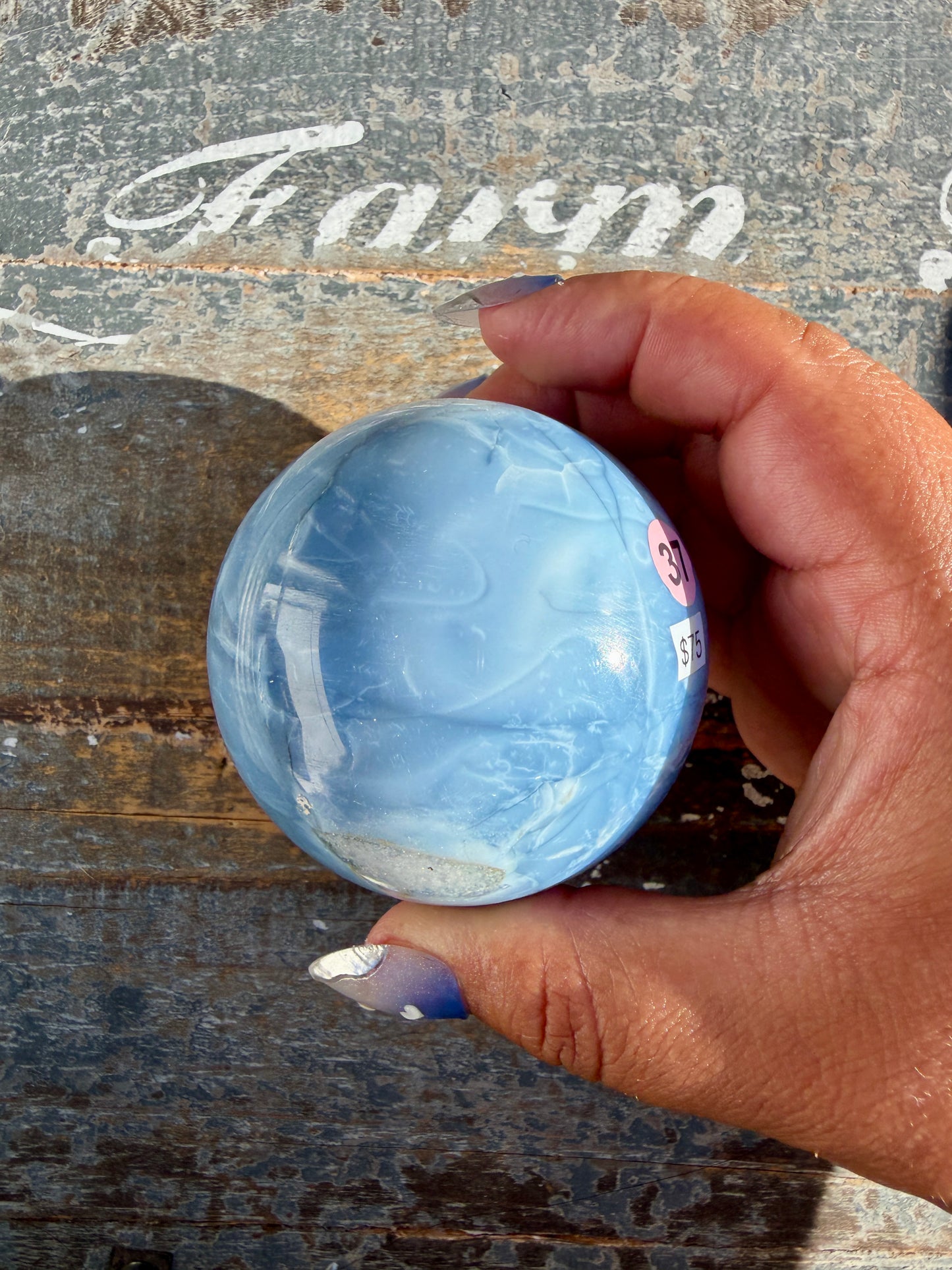 Gorgeous Blue Opal Sphere | India | Opt 37