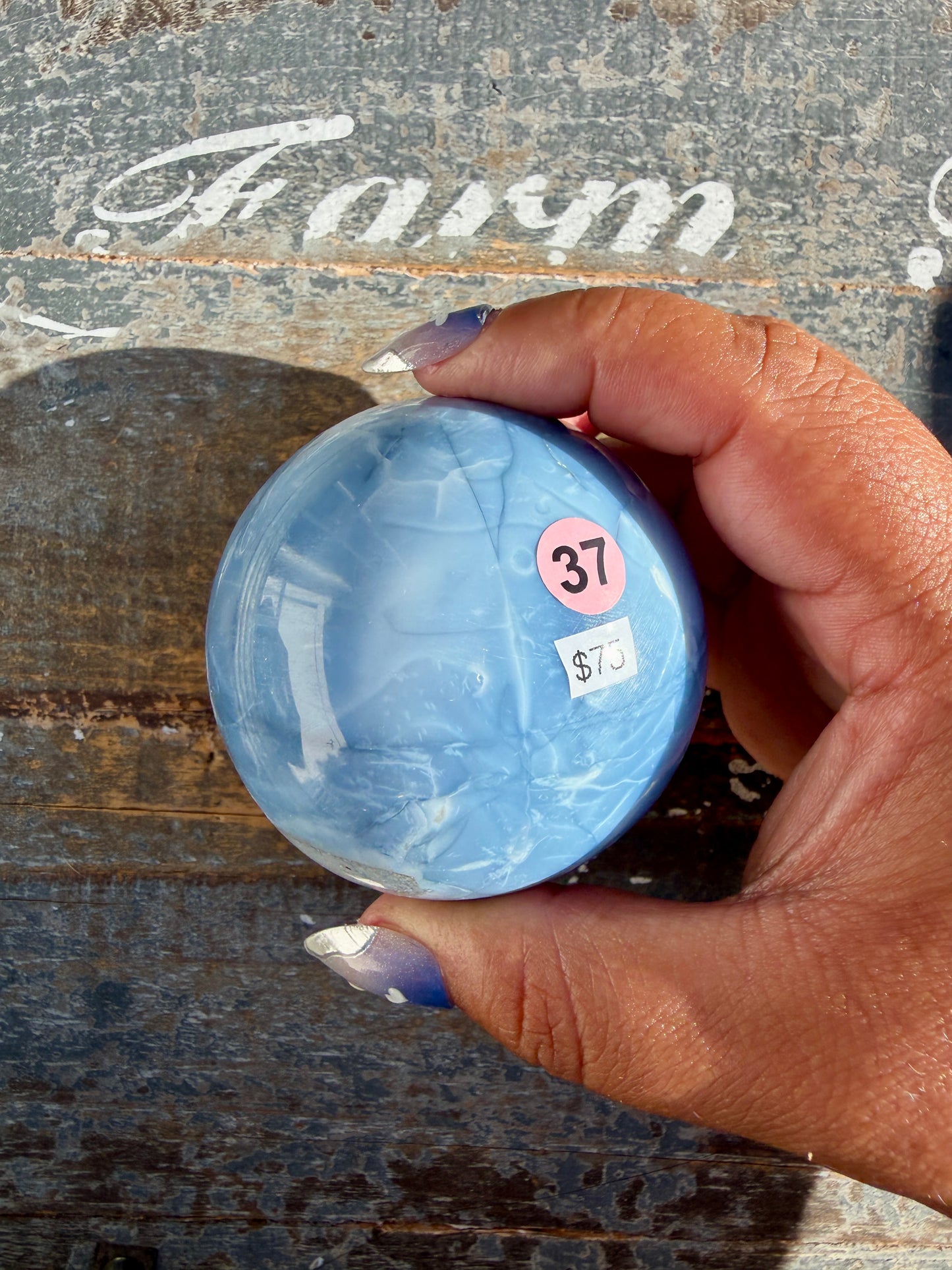 Gorgeous Blue Opal Sphere | India | Opt 37