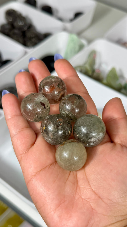 One (1) Mini Garden Quartz Sphere | Intuitively Chosen