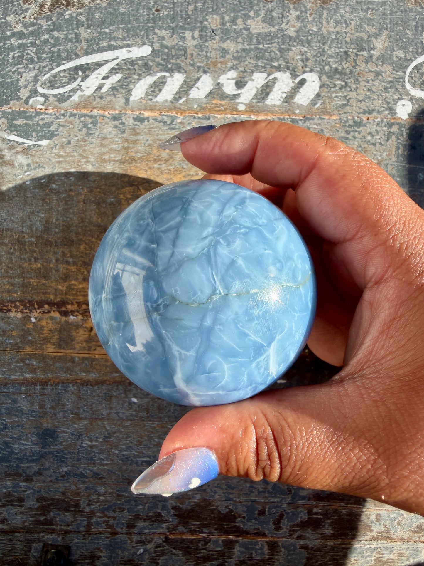 Gorgeous Blue Opal Sphere | India | Opt 37