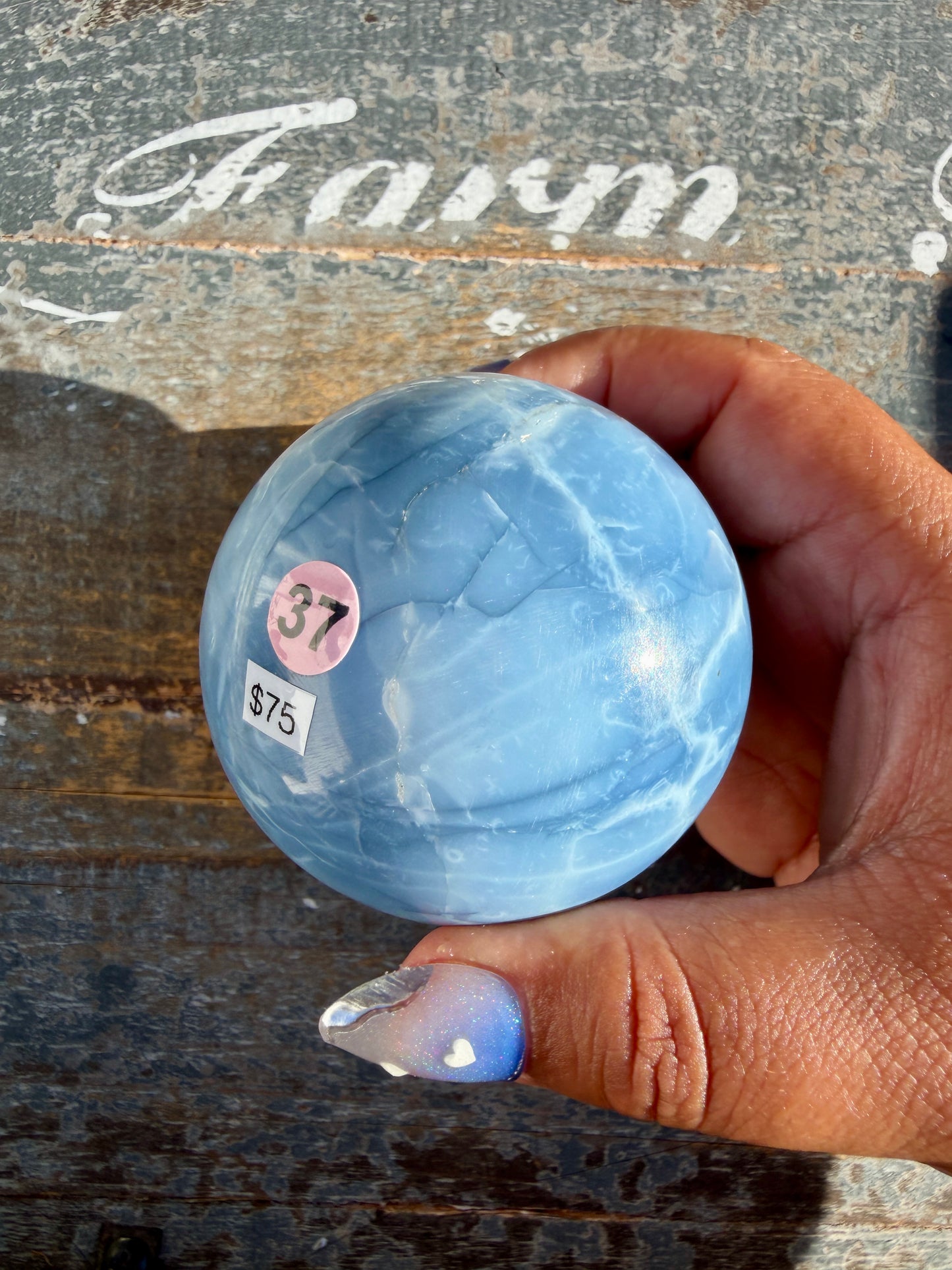 Gorgeous Blue Opal Sphere | India | Opt 37