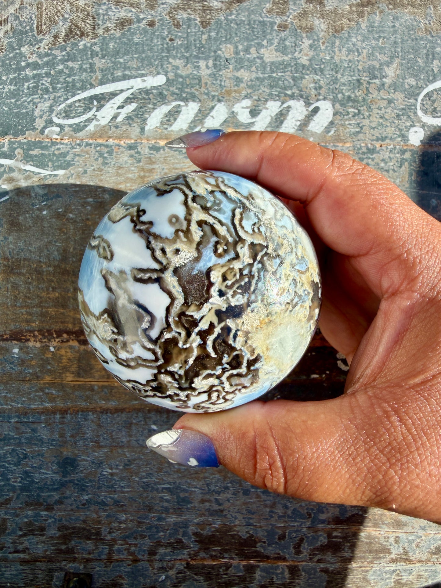 Gorgeous Blue Opal Sphere | India | Opt 35