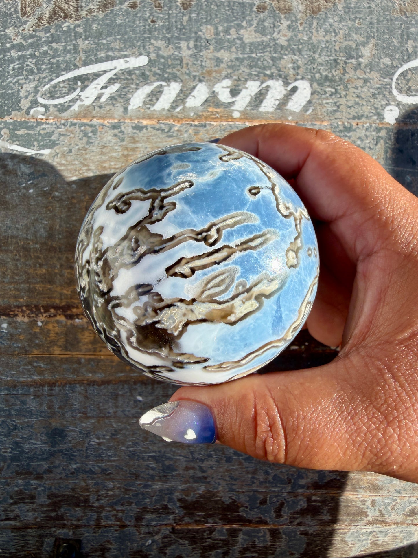 Gorgeous Blue Opal Sphere | India | Opt 35
