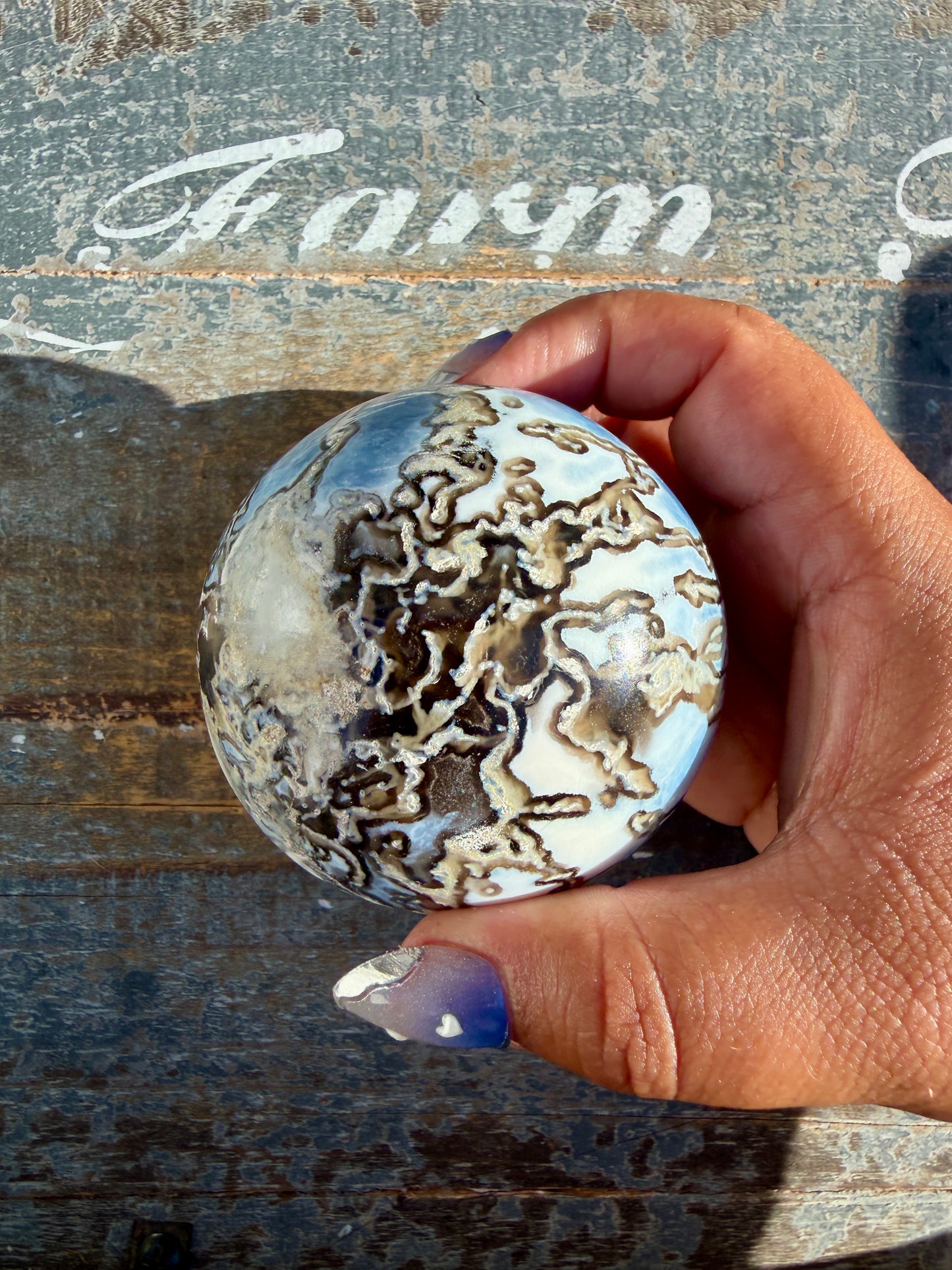 Gorgeous Blue Opal Sphere | India | Opt 35
