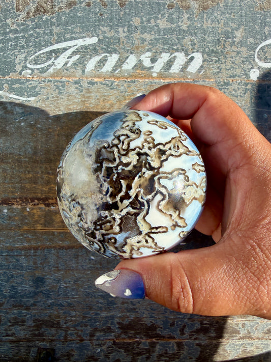 Gorgeous Blue Opal Sphere | India | Opt 35