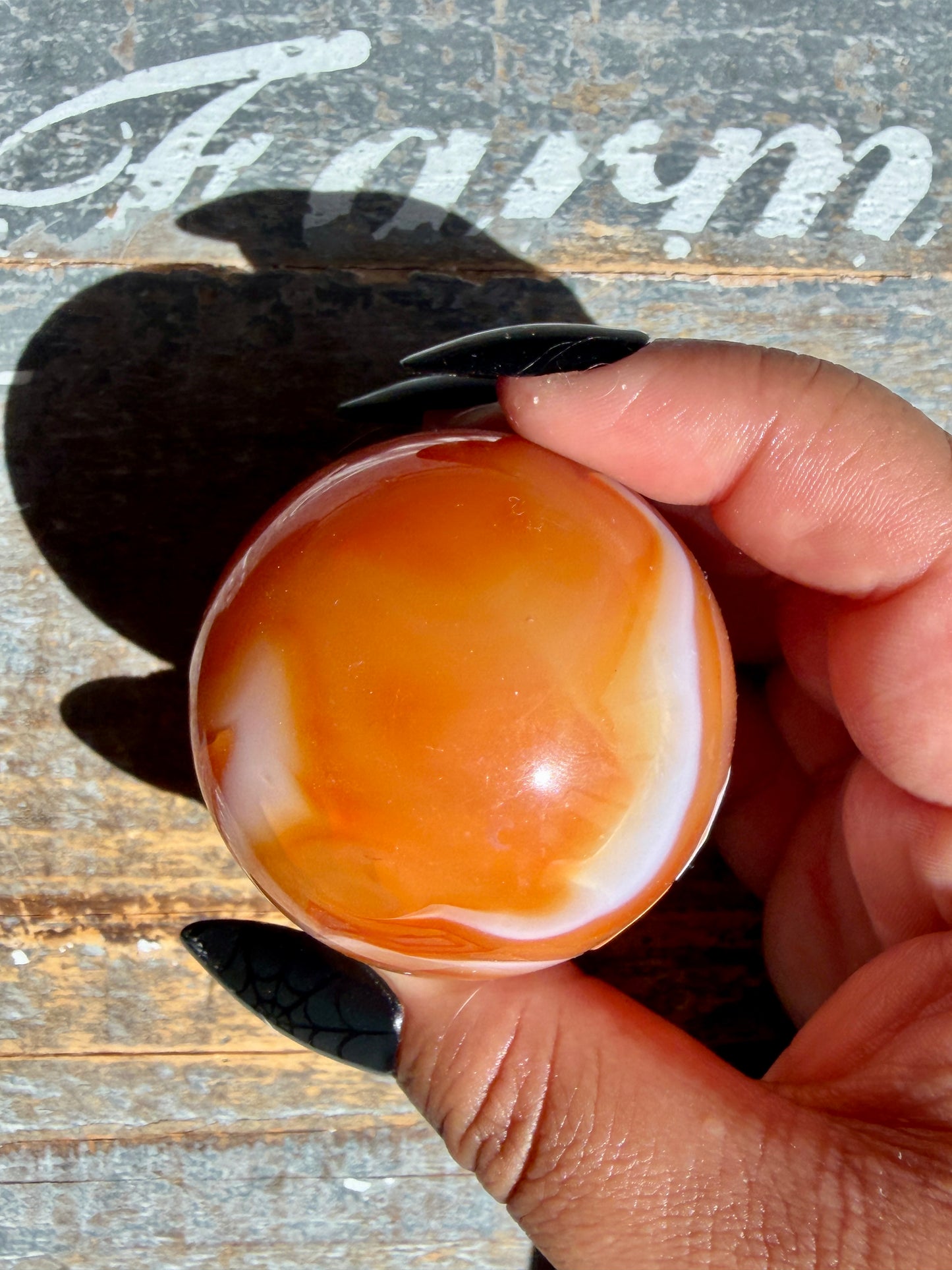 Gorgeous Druzy Carnelian Sphere | Opt 70
