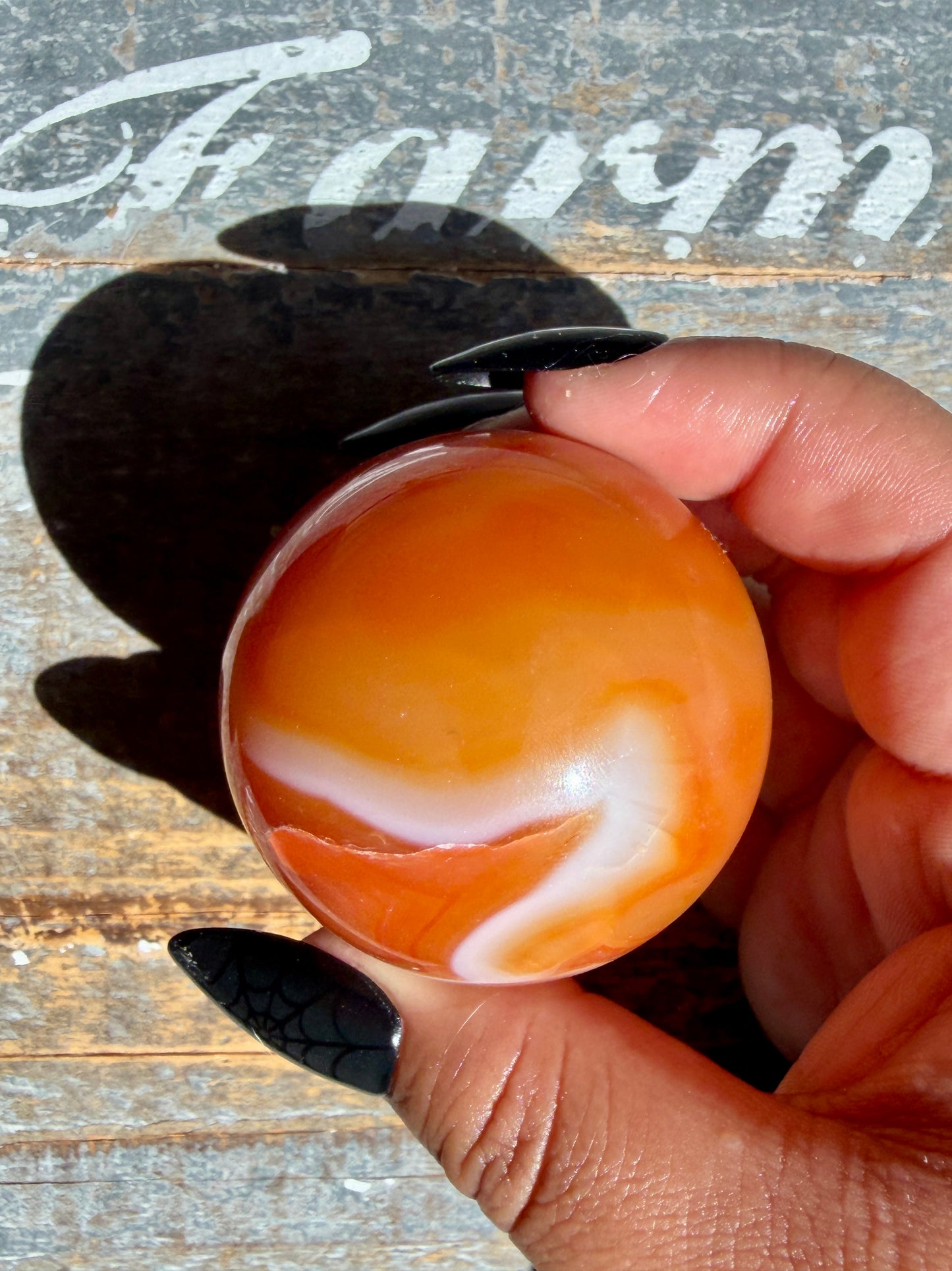 Gorgeous Druzy Carnelian Sphere | Opt 70