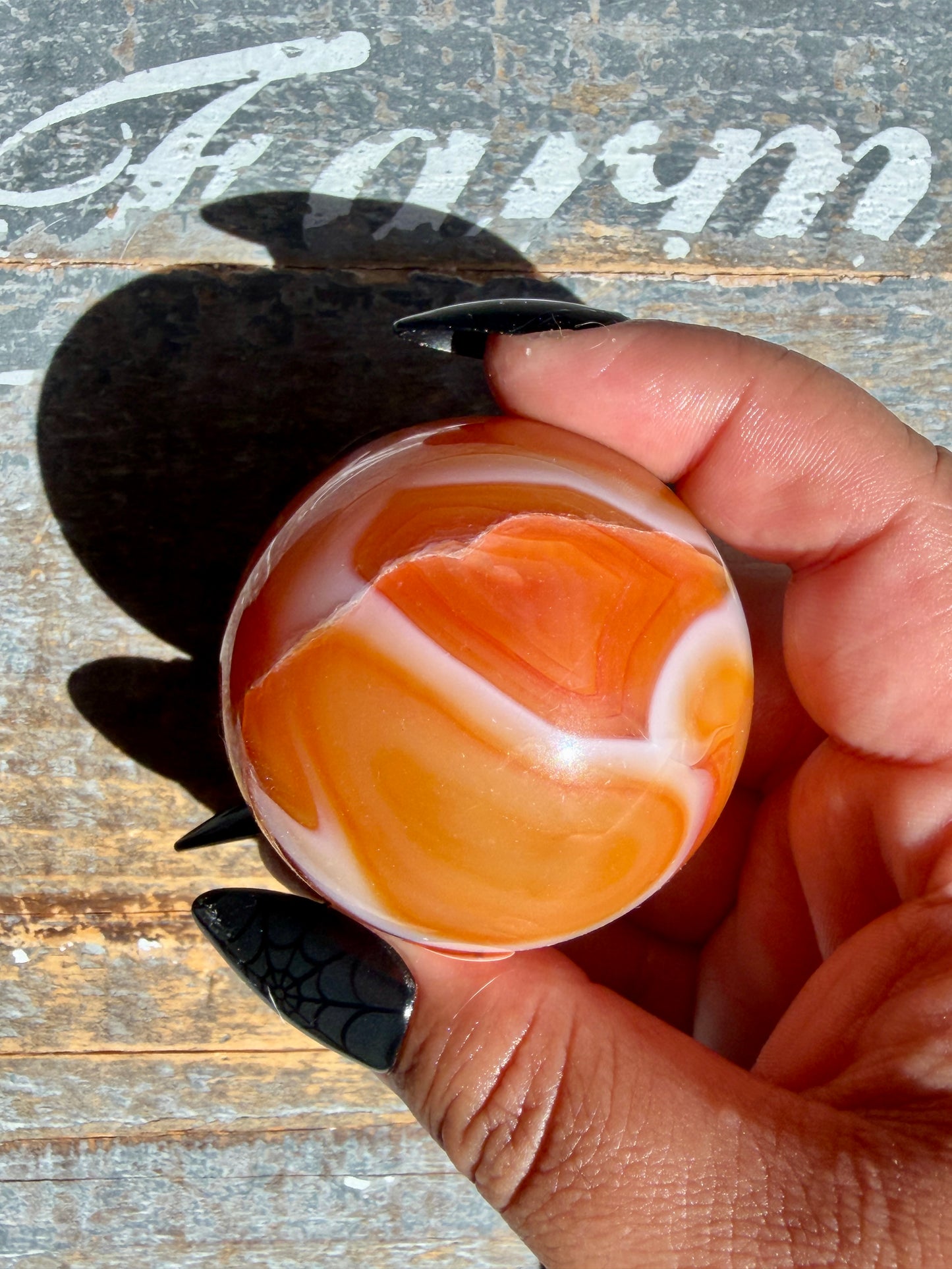 Gorgeous Druzy Carnelian Sphere | Opt 70