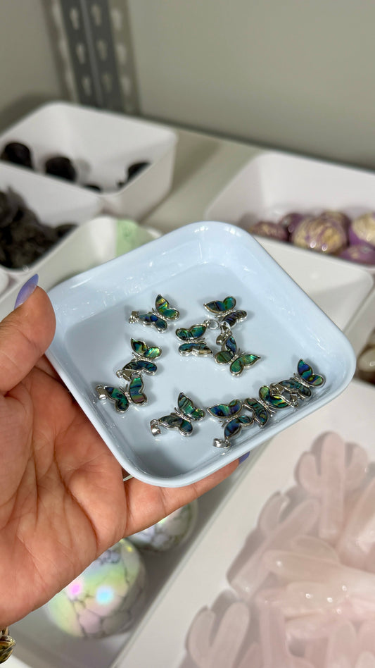 One (1) Abalone Shell Butterfly Pendant | Intuitively Chosen