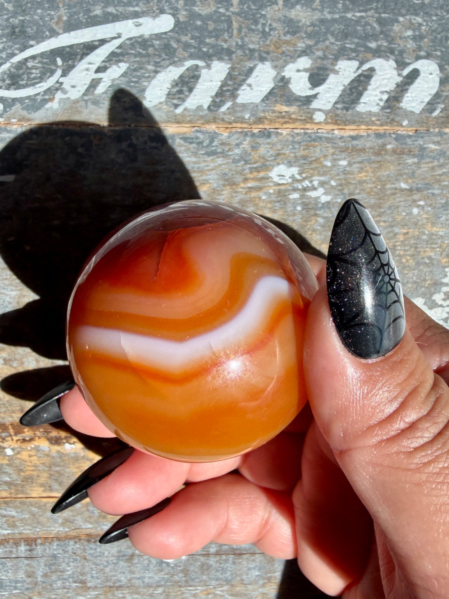 Gorgeous Druzy Carnelian Sphere | Opt 70