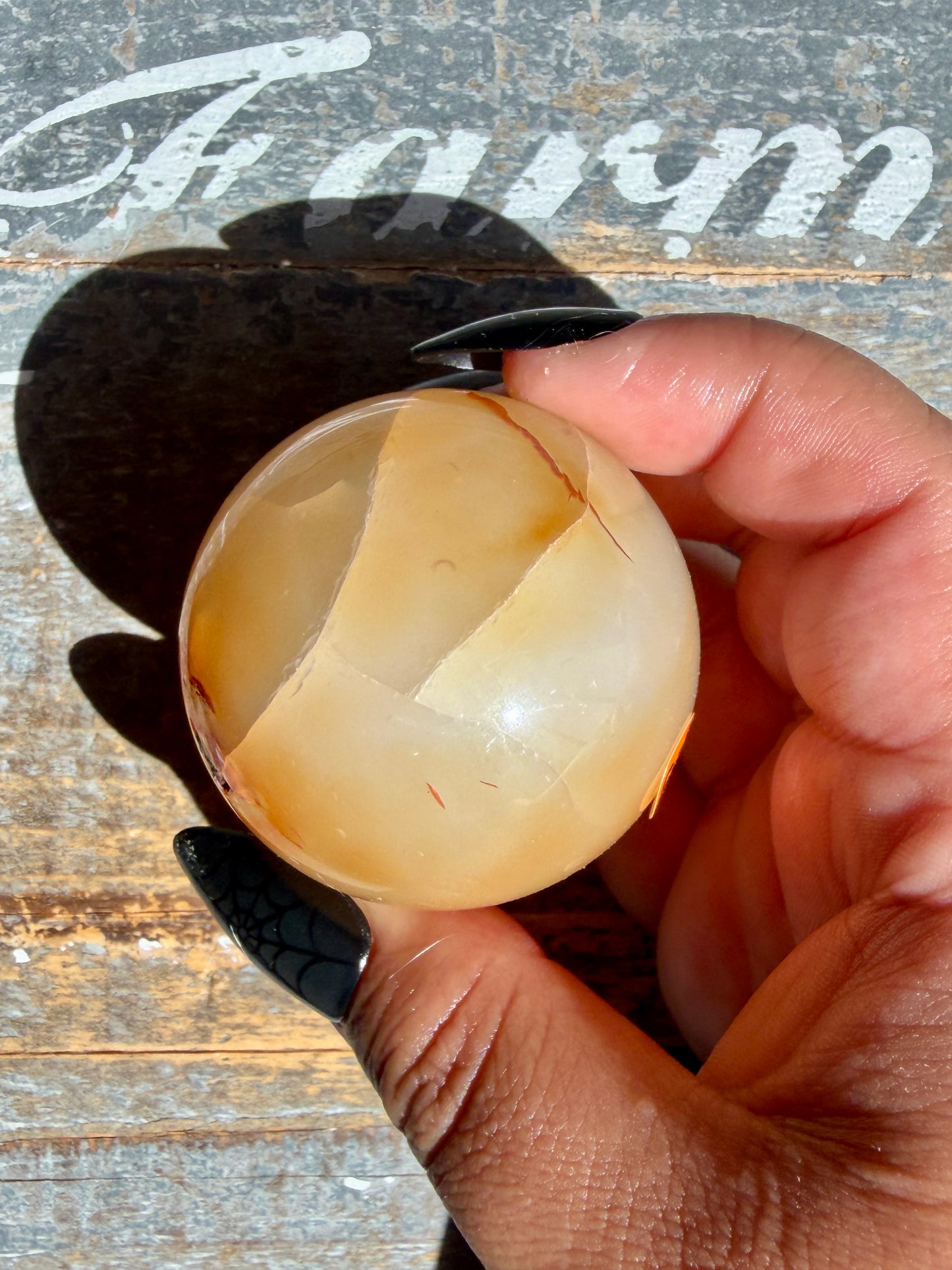 Gorgeous Druzy Carnelian Sphere | Opt 67