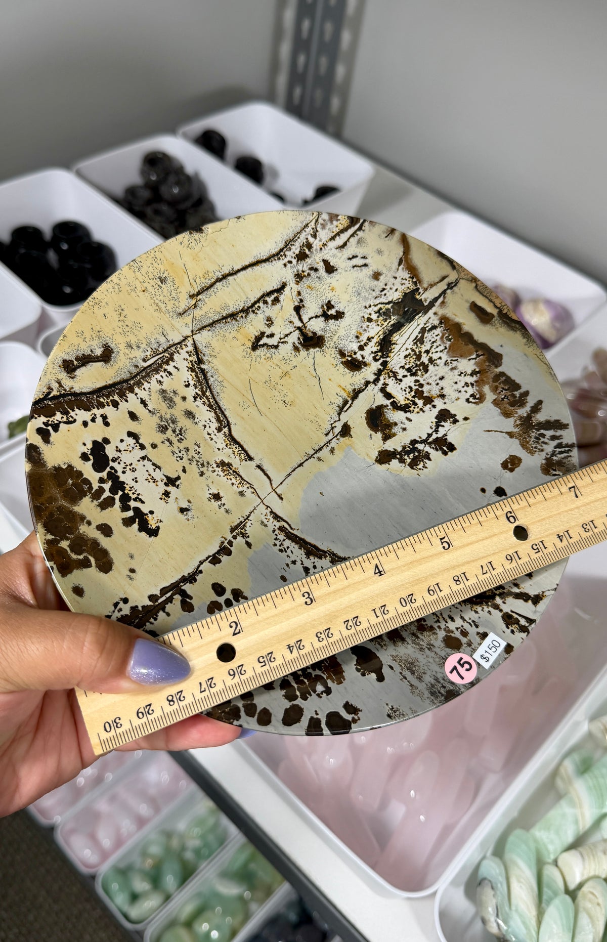 Gorgeous Picture Jasper Home Decor Plate | Opt 75