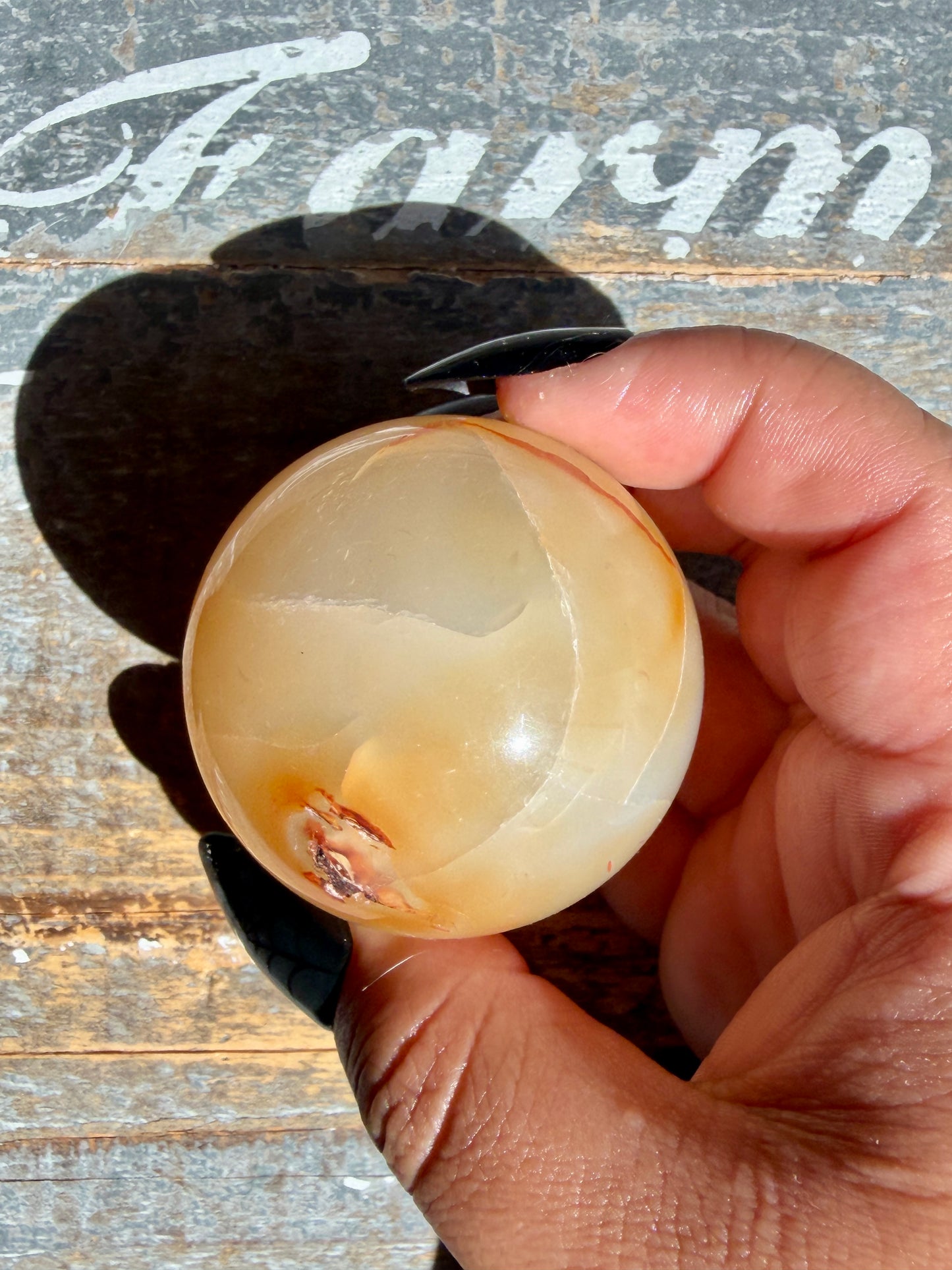 Gorgeous Druzy Carnelian Sphere | Opt 67