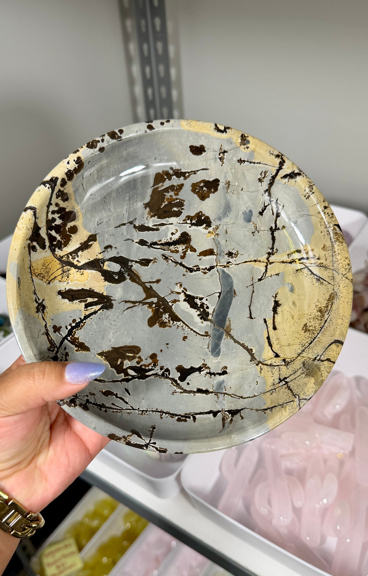 Gorgeous Picture Jasper Home Decor Plate | Opt 74