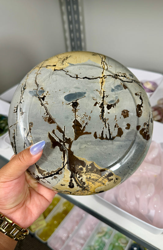Gorgeous Picture Jasper Home Decor Plate | Opt 74