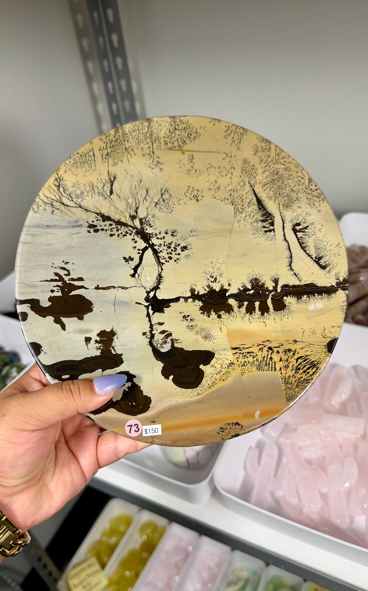 Gorgeous Picture Jasper Home Decor Plate | Opt 73