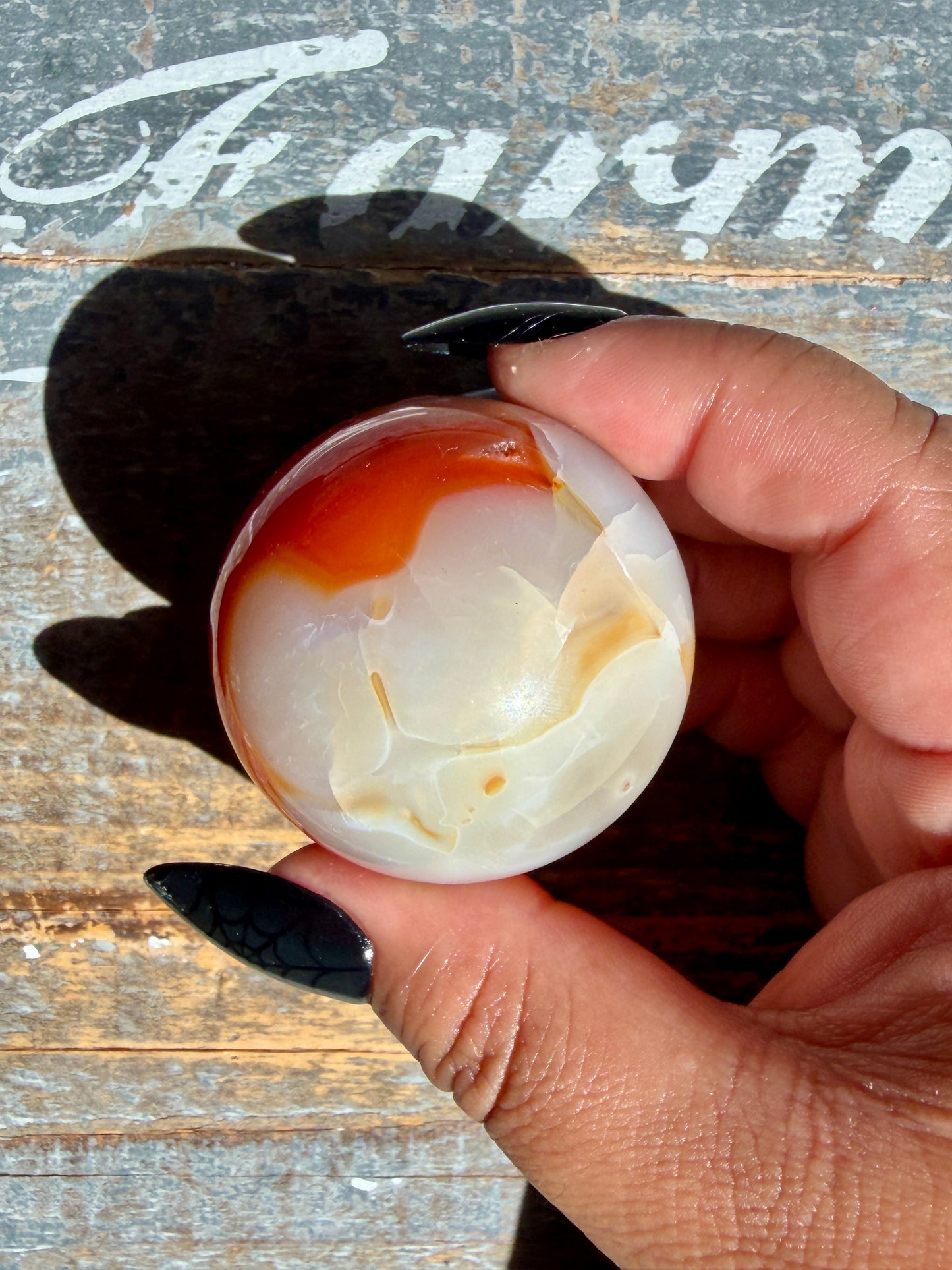 Gorgeous Druzy Carnelian Sphere | Opt 66