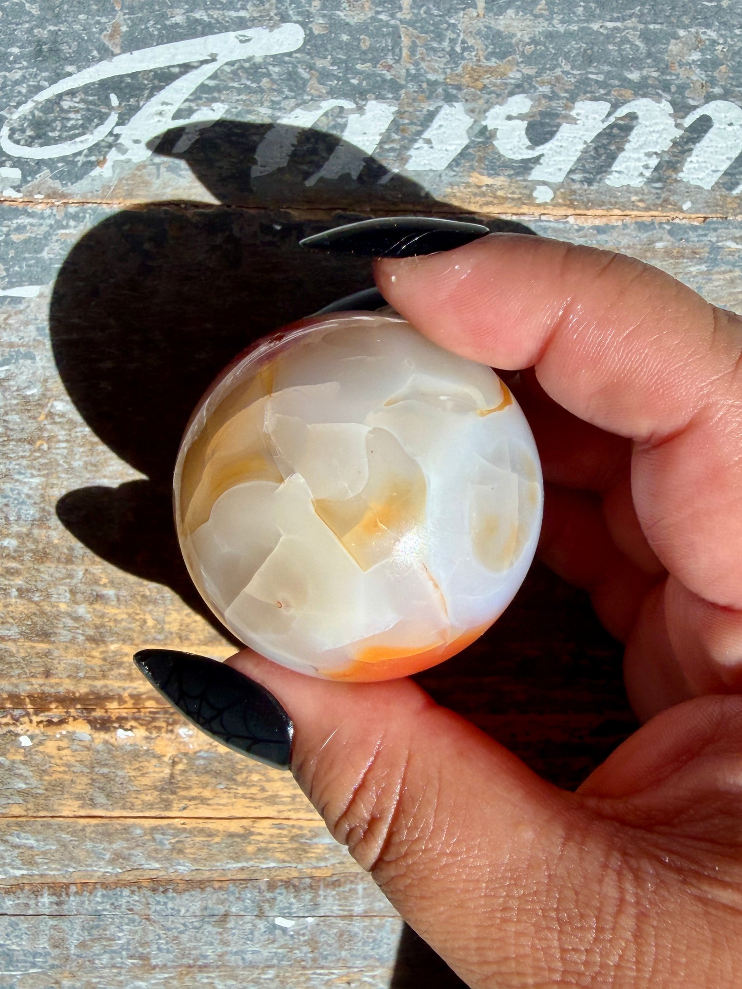 Gorgeous Druzy Carnelian Sphere | Opt 66