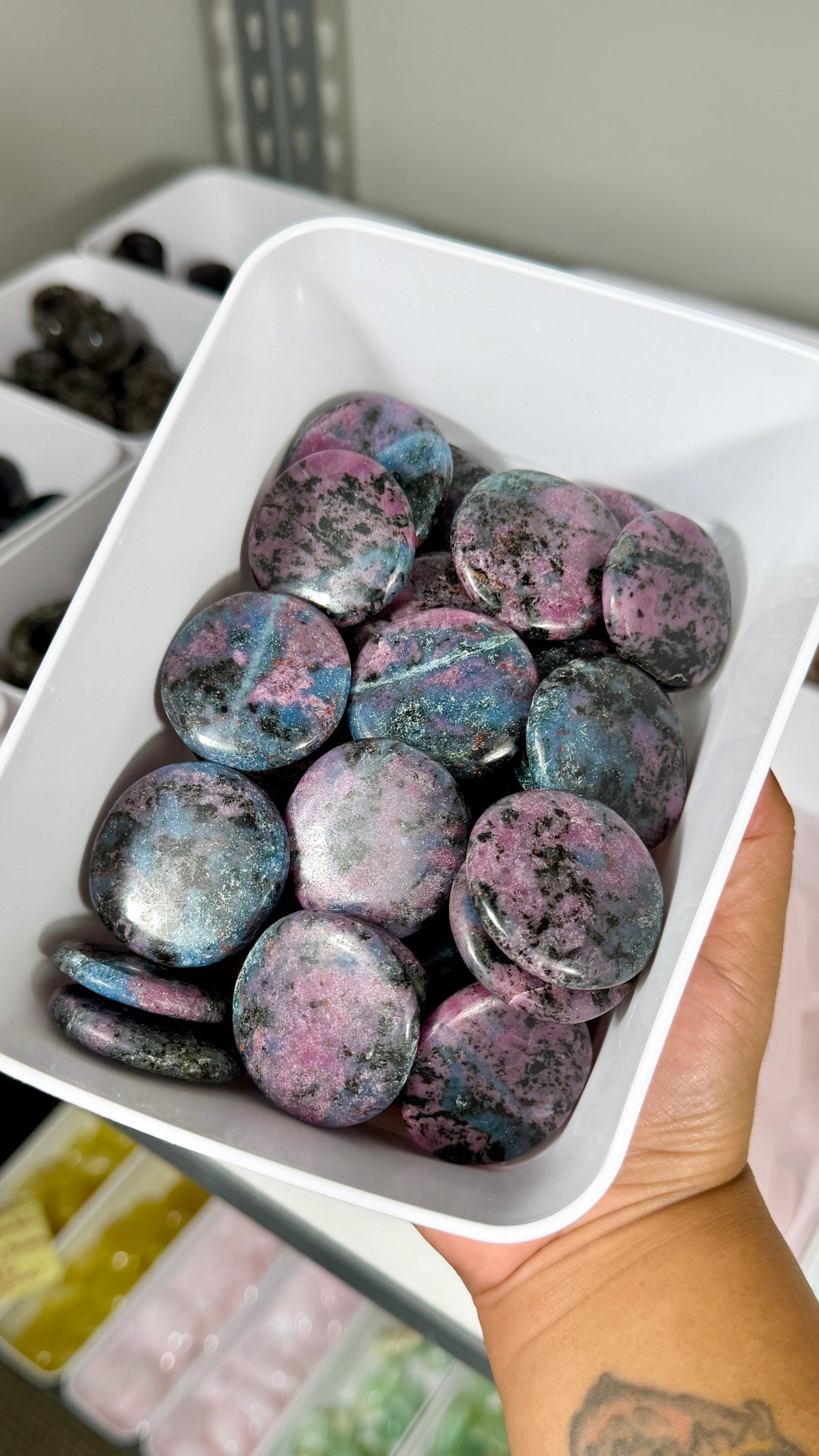 One (1) Ruby in Kyanite Medallion | India | Intuitively Chosen